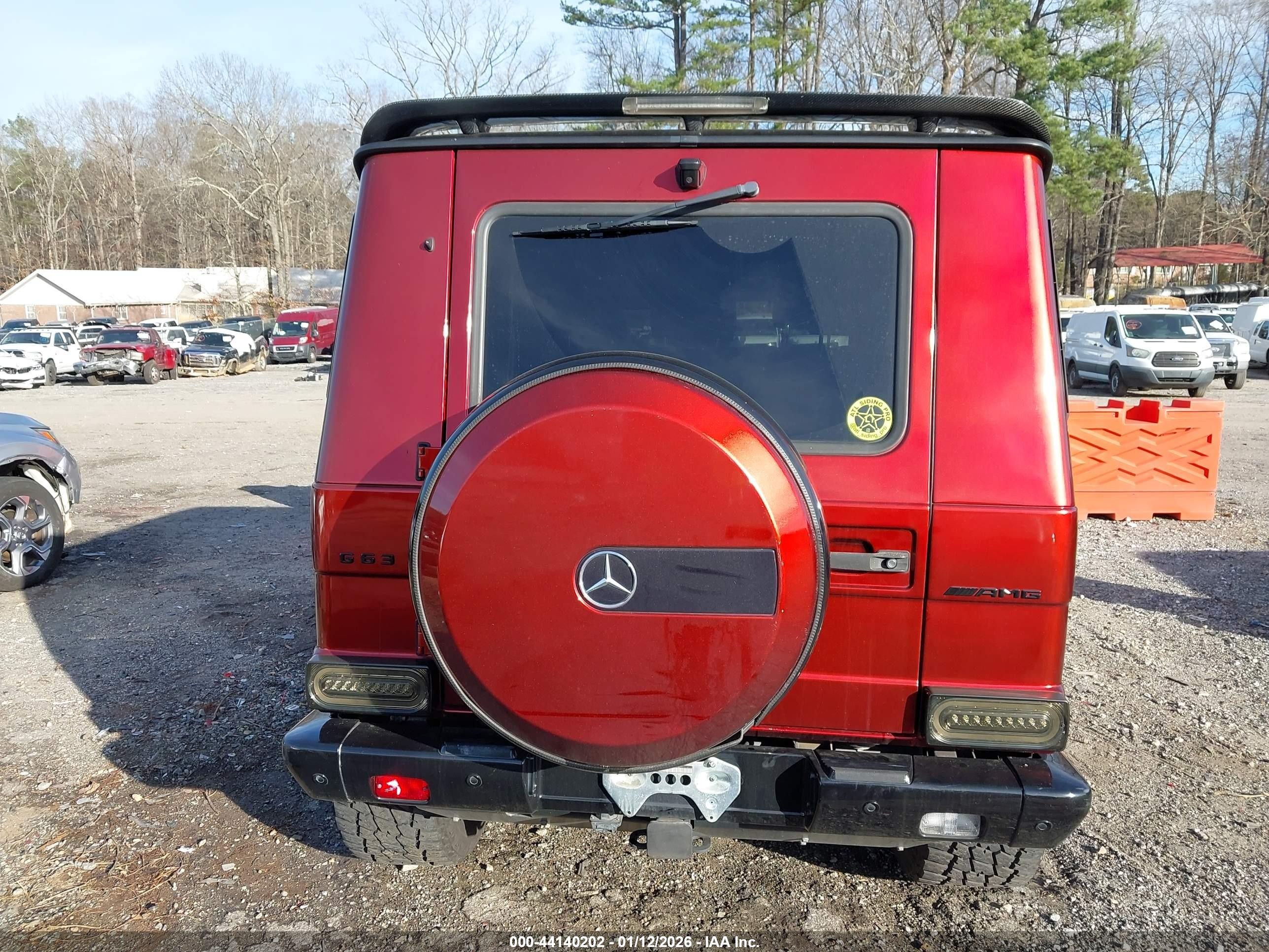 2015 Mercedes-benz G 63 Amg 4matic Red vin: WDCYC7DF7FX240142