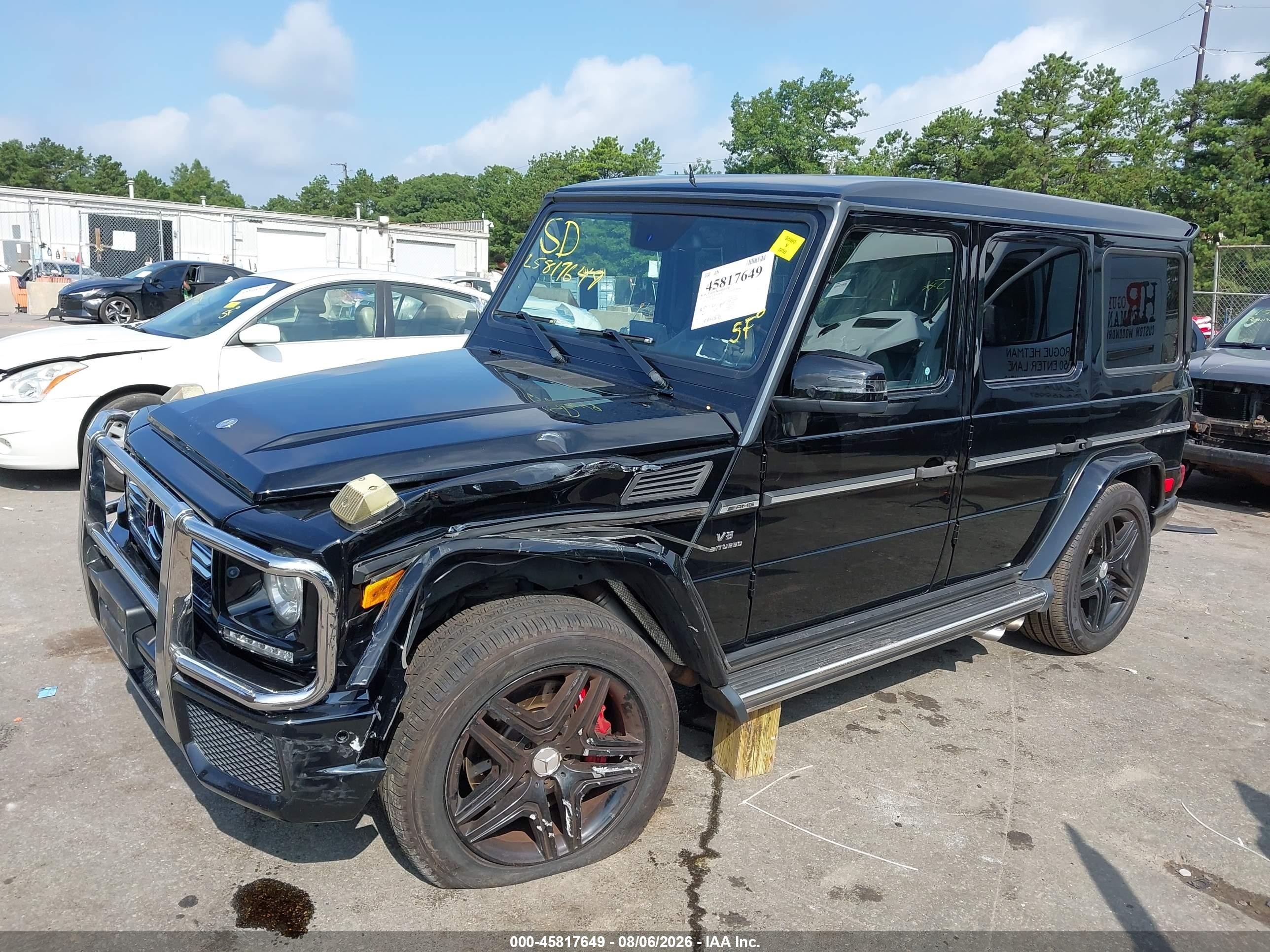 2013 Mercedes-benz G 63 Amg 4matic Black vin: WDCYC7DF8DX203694
