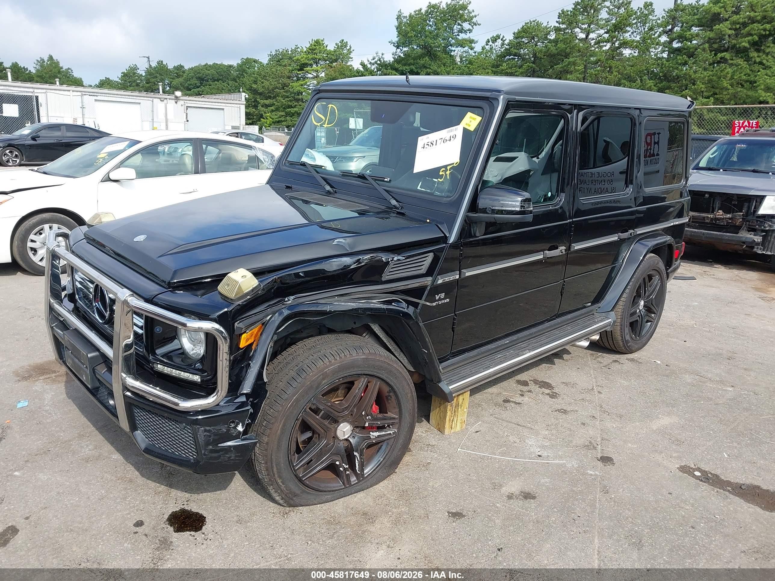 2013 Mercedes-benz G 63 Amg 4matic Black vin: WDCYC7DF8DX203694