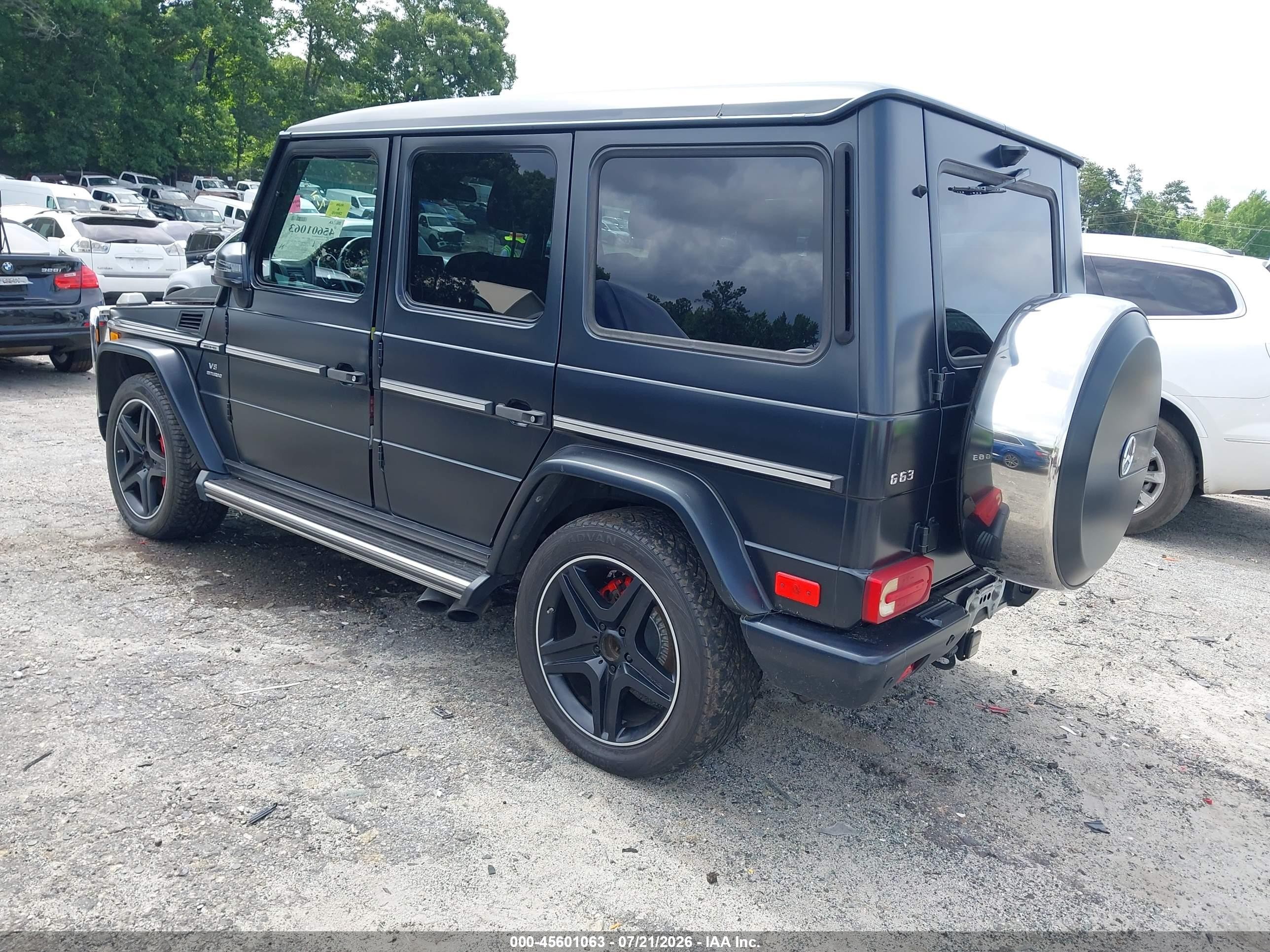 2014 Mercedes-benz G 63 Amg 4matic Черный vin: WDCYC7DFXEX223558