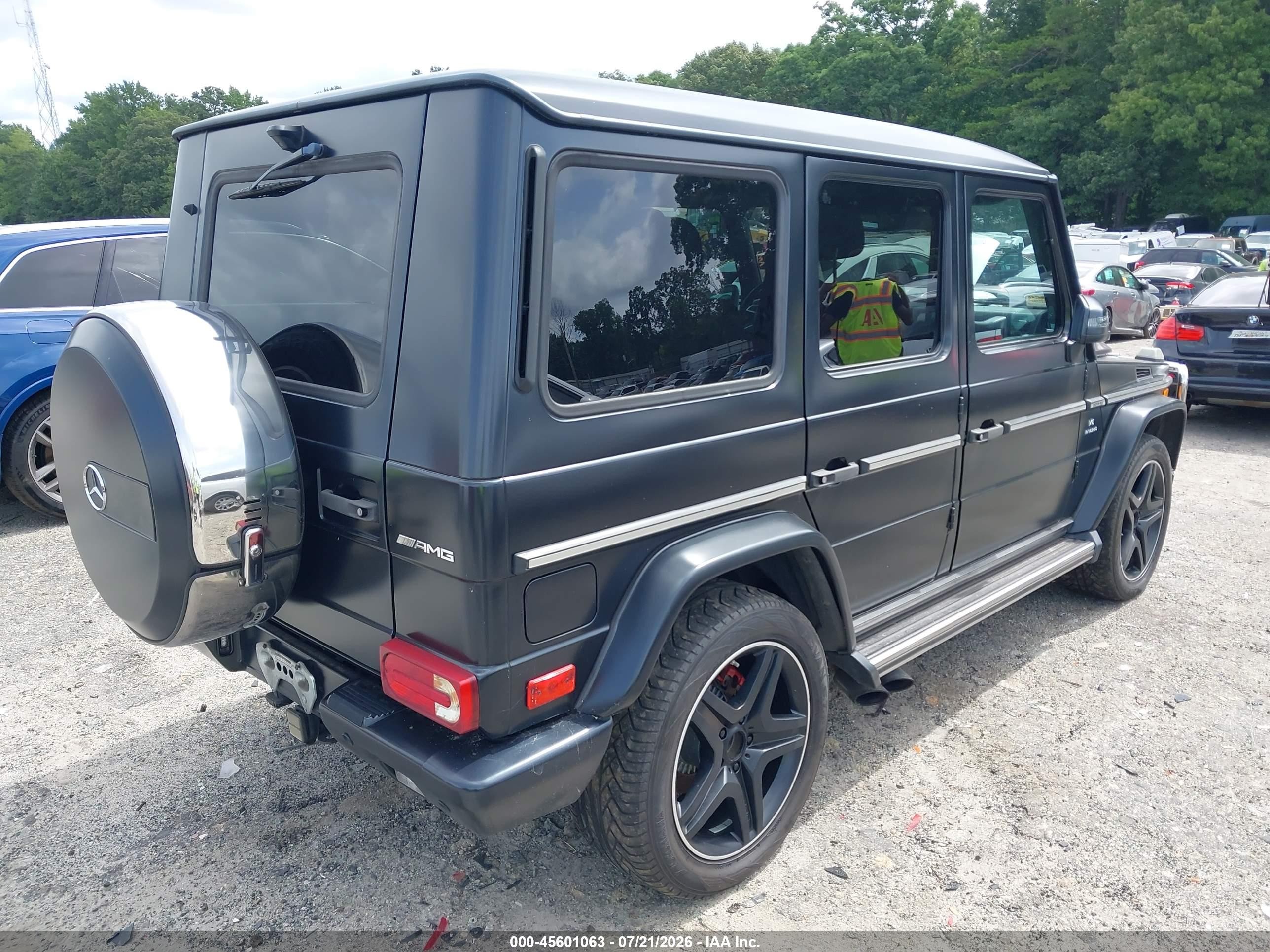 2014 Mercedes-benz G 63 Amg 4matic Черный vin: WDCYC7DFXEX223558
