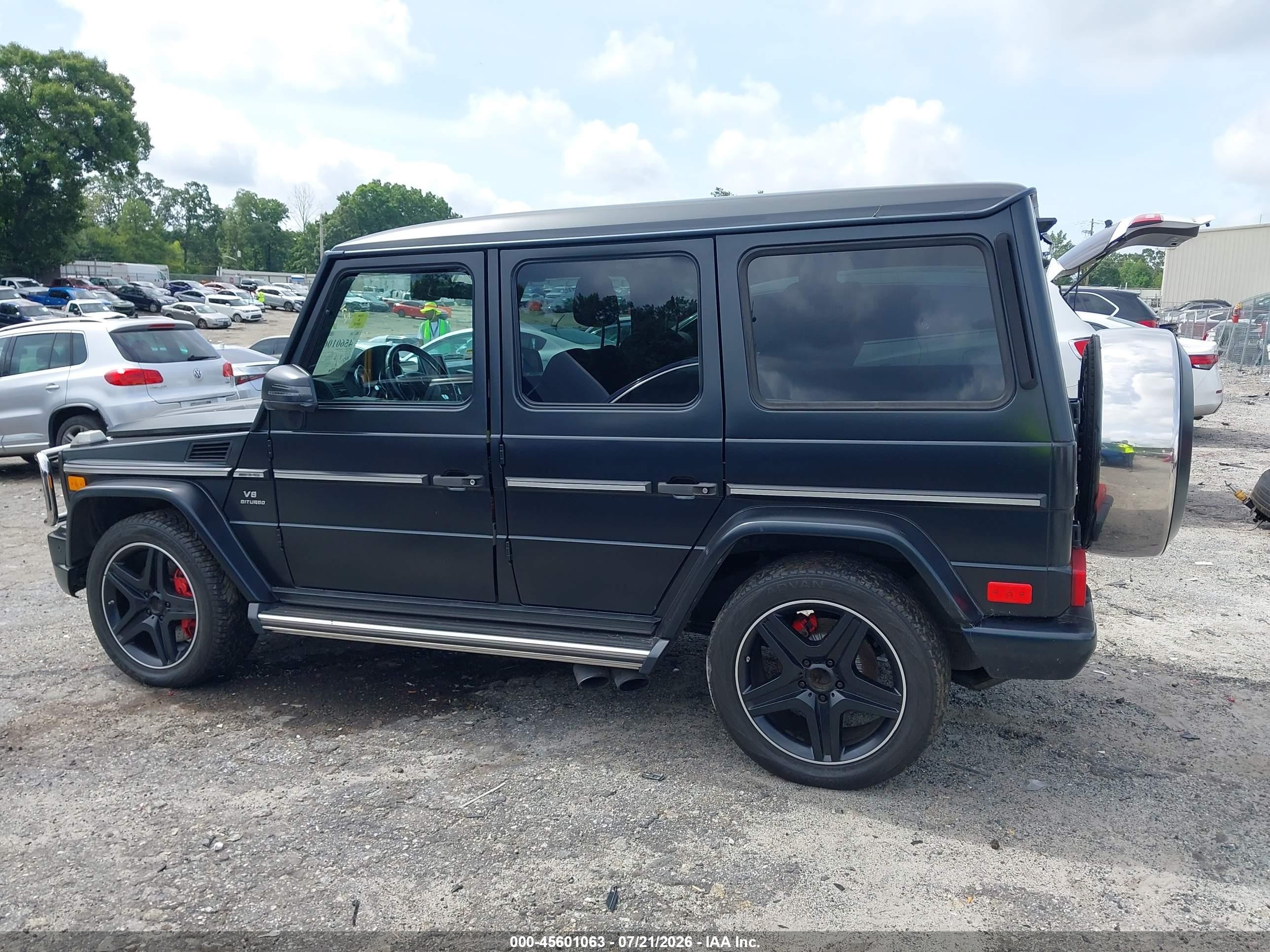 2014 Mercedes-benz G 63 Amg 4matic Черный vin: WDCYC7DFXEX223558