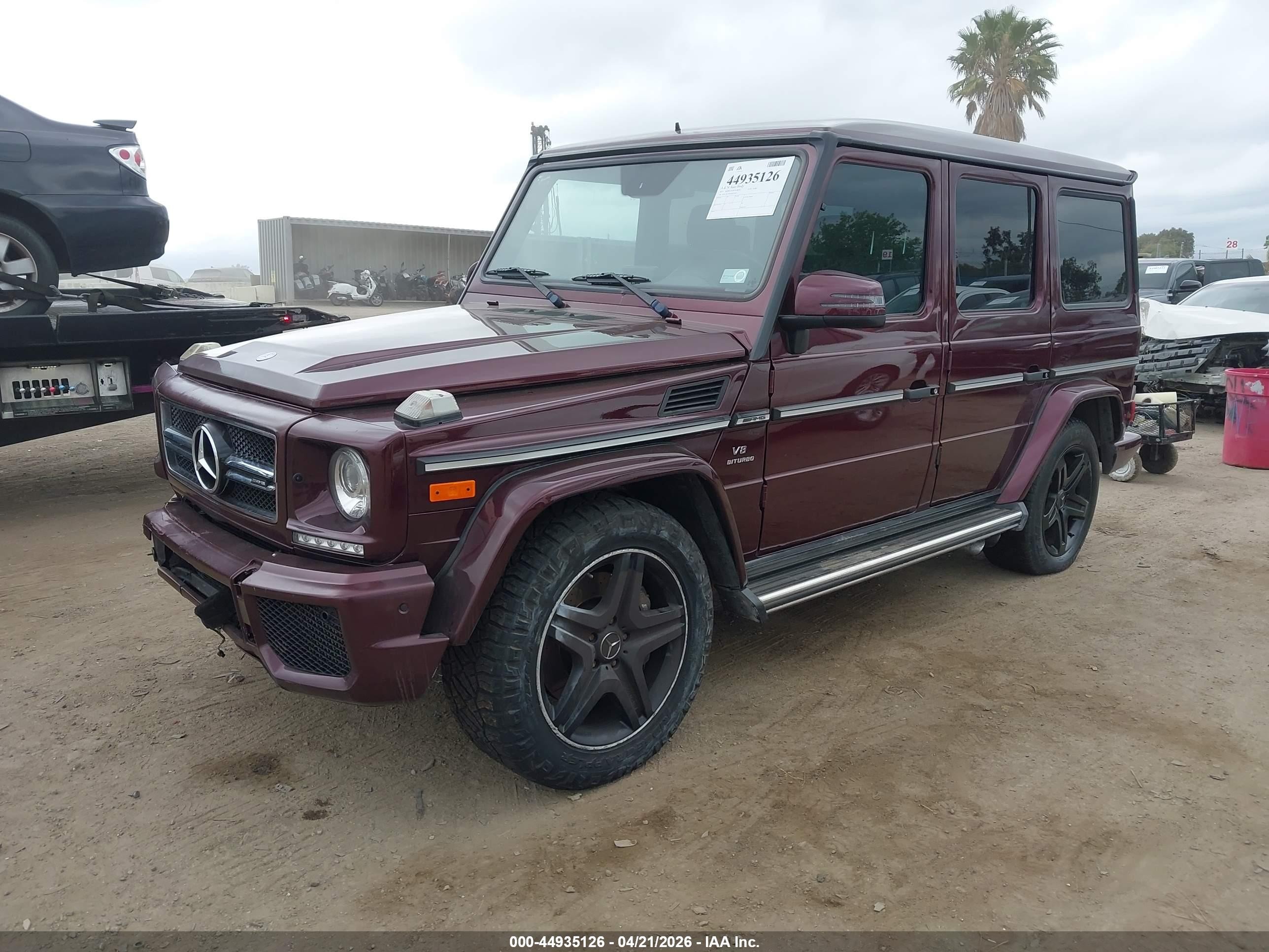2015 Mercedes-benz G 63 Amg 4matic Burgundy vin: WDCYC7DFXFX233671