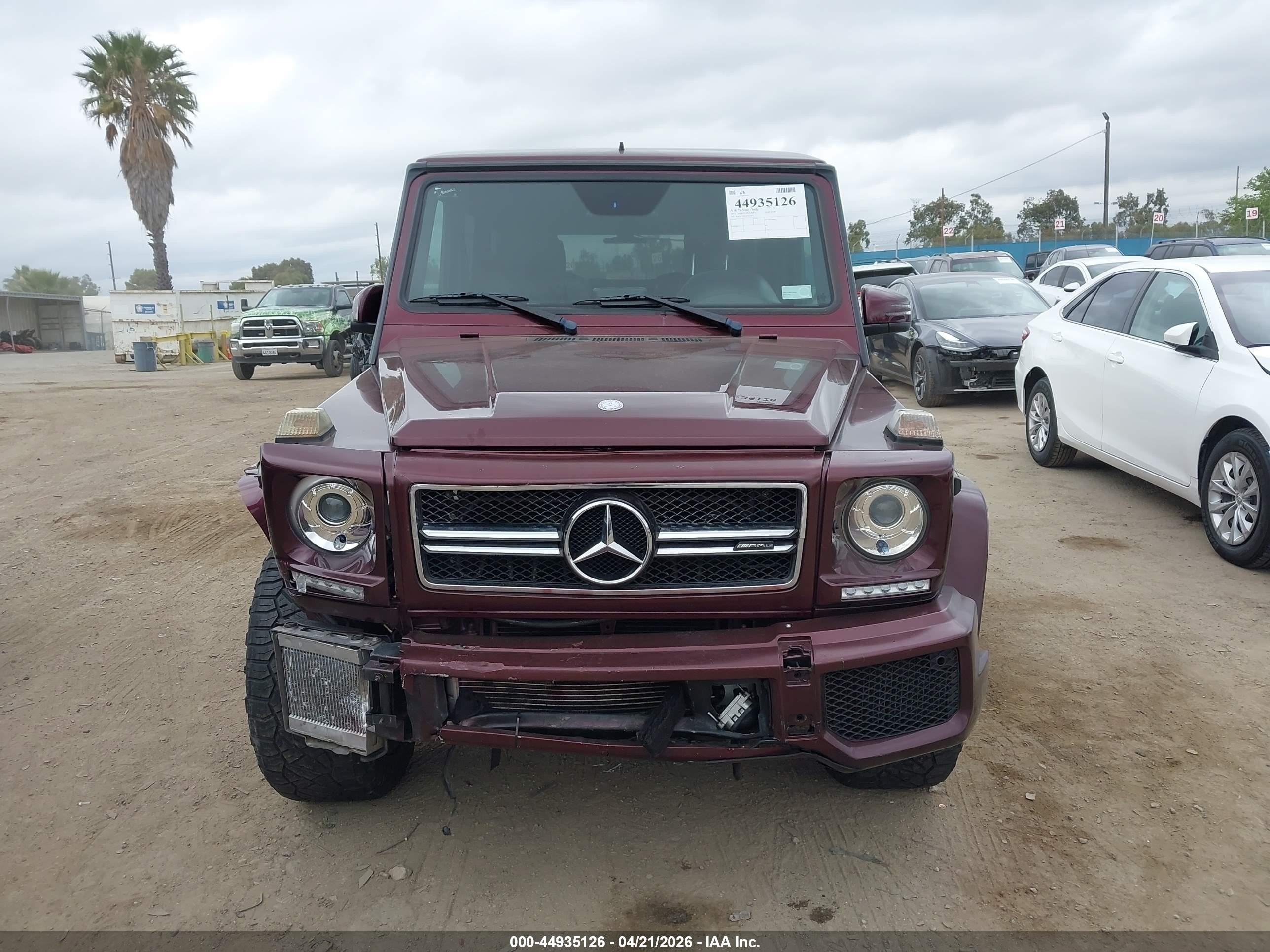 2015 Mercedes-benz G 63 Amg 4matic Burgundy vin: WDCYC7DFXFX233671
