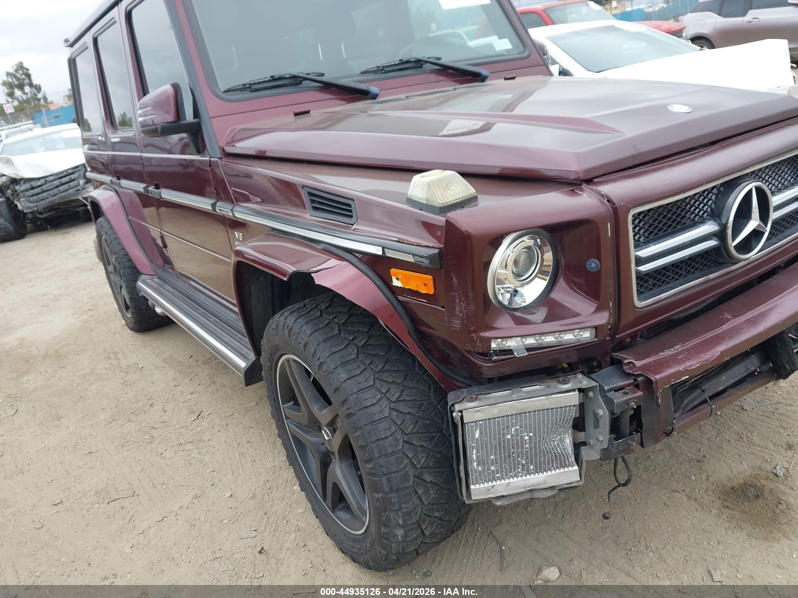 2015 Mercedes-benz G 63 Amg 4matic Burgundy vin: WDCYC7DFXFX233671
