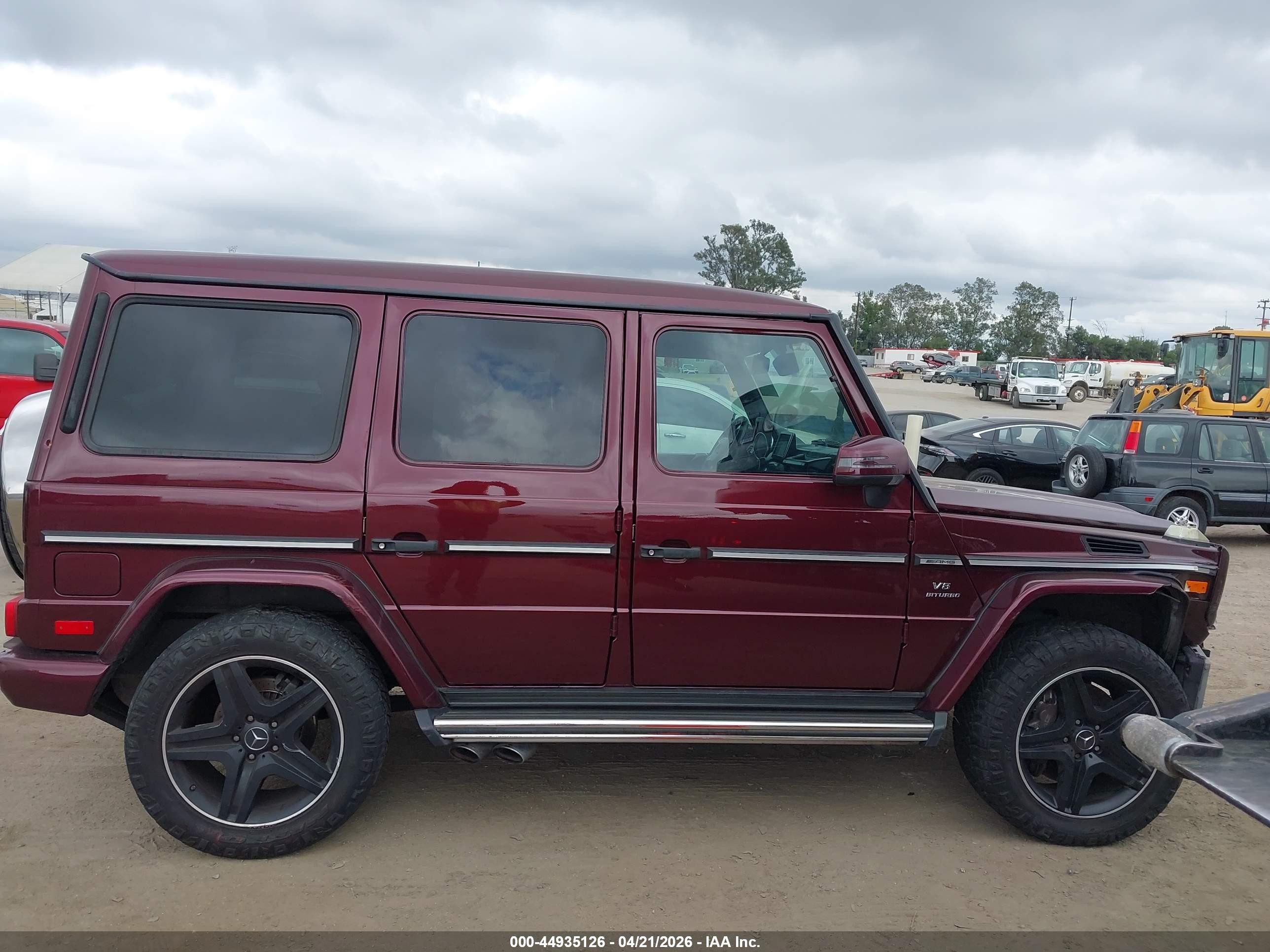 2015 Mercedes-benz G 63 Amg 4matic Burgundy vin: WDCYC7DFXFX233671