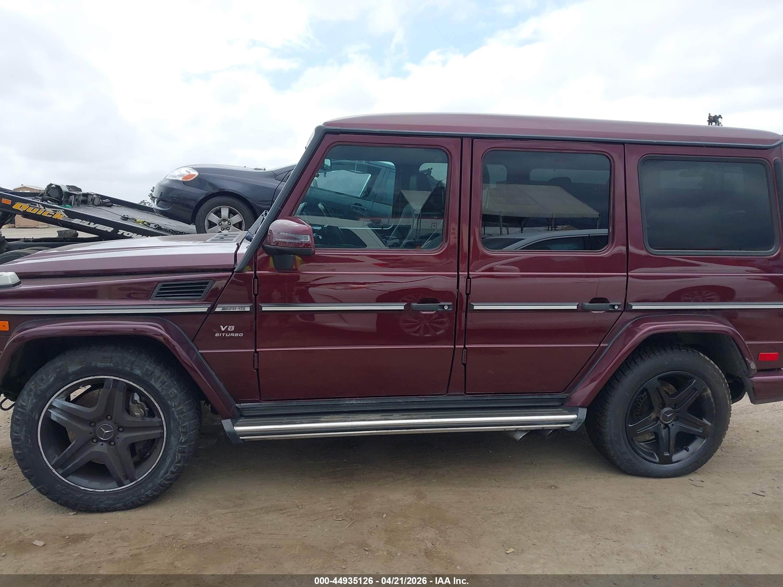 2015 Mercedes-benz G 63 Amg 4matic Burgundy vin: WDCYC7DFXFX233671