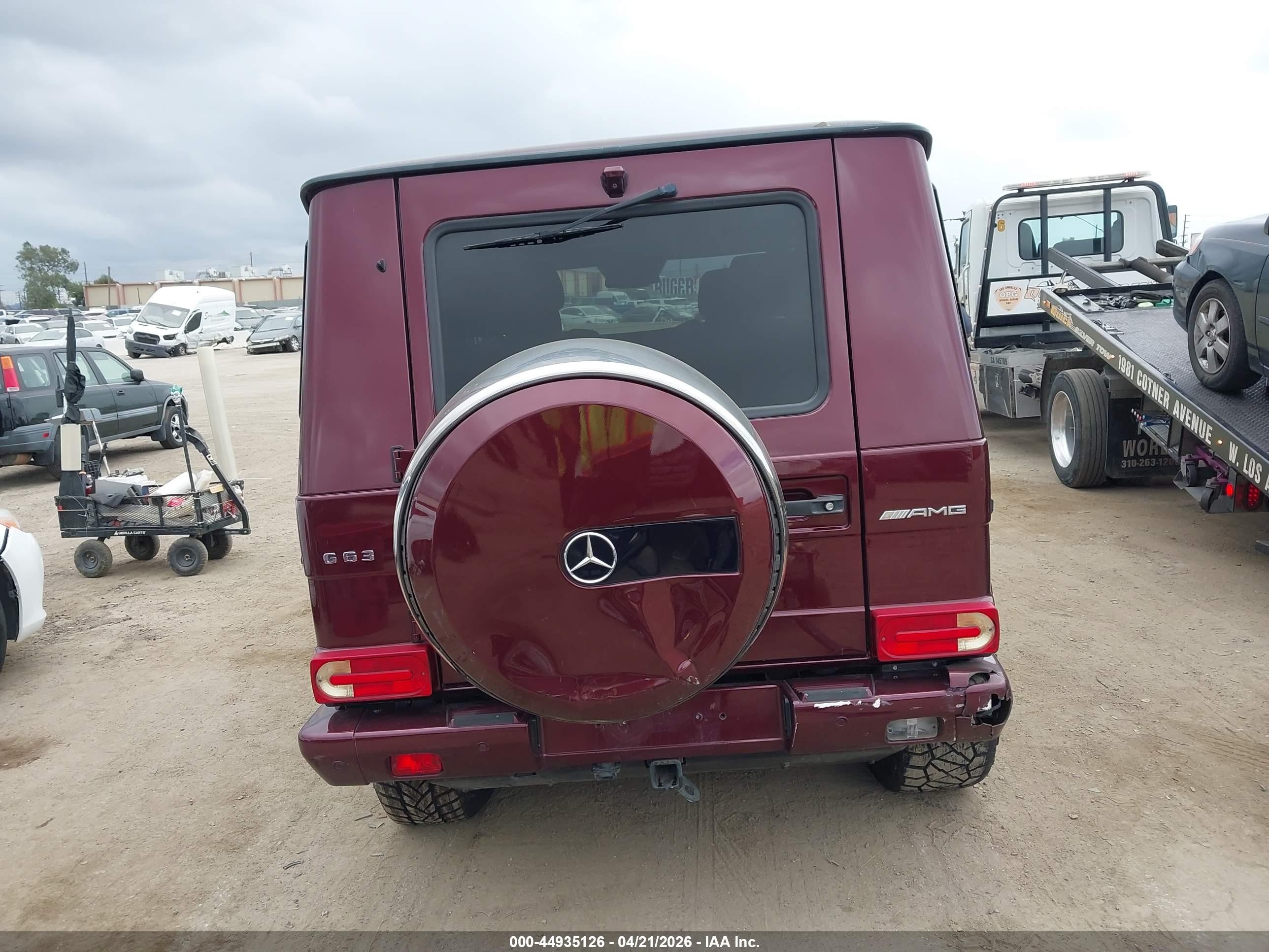2015 Mercedes-benz G 63 Amg 4matic Burgundy vin: WDCYC7DFXFX233671