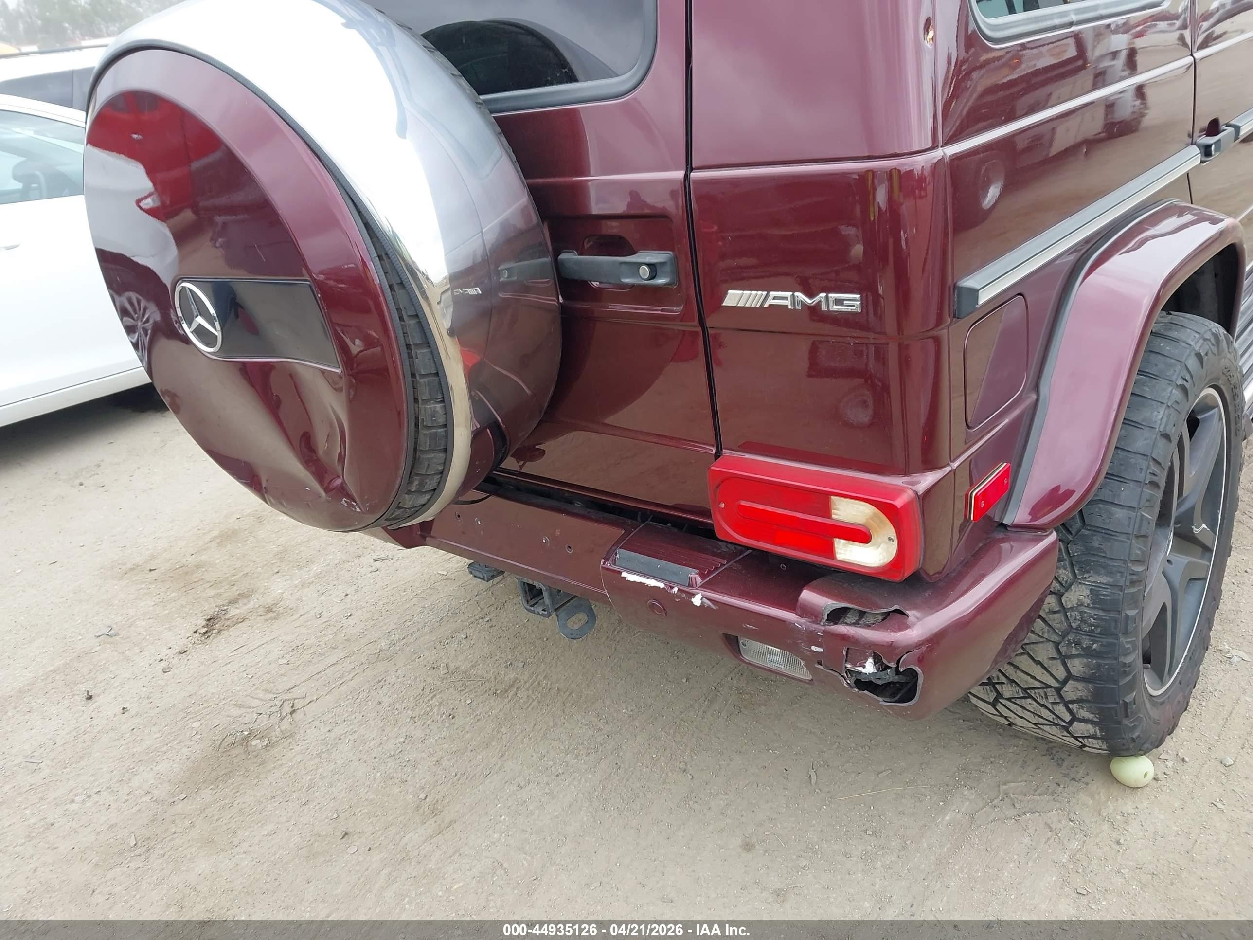 2015 Mercedes-benz G 63 Amg 4matic Burgundy vin: WDCYC7DFXFX233671