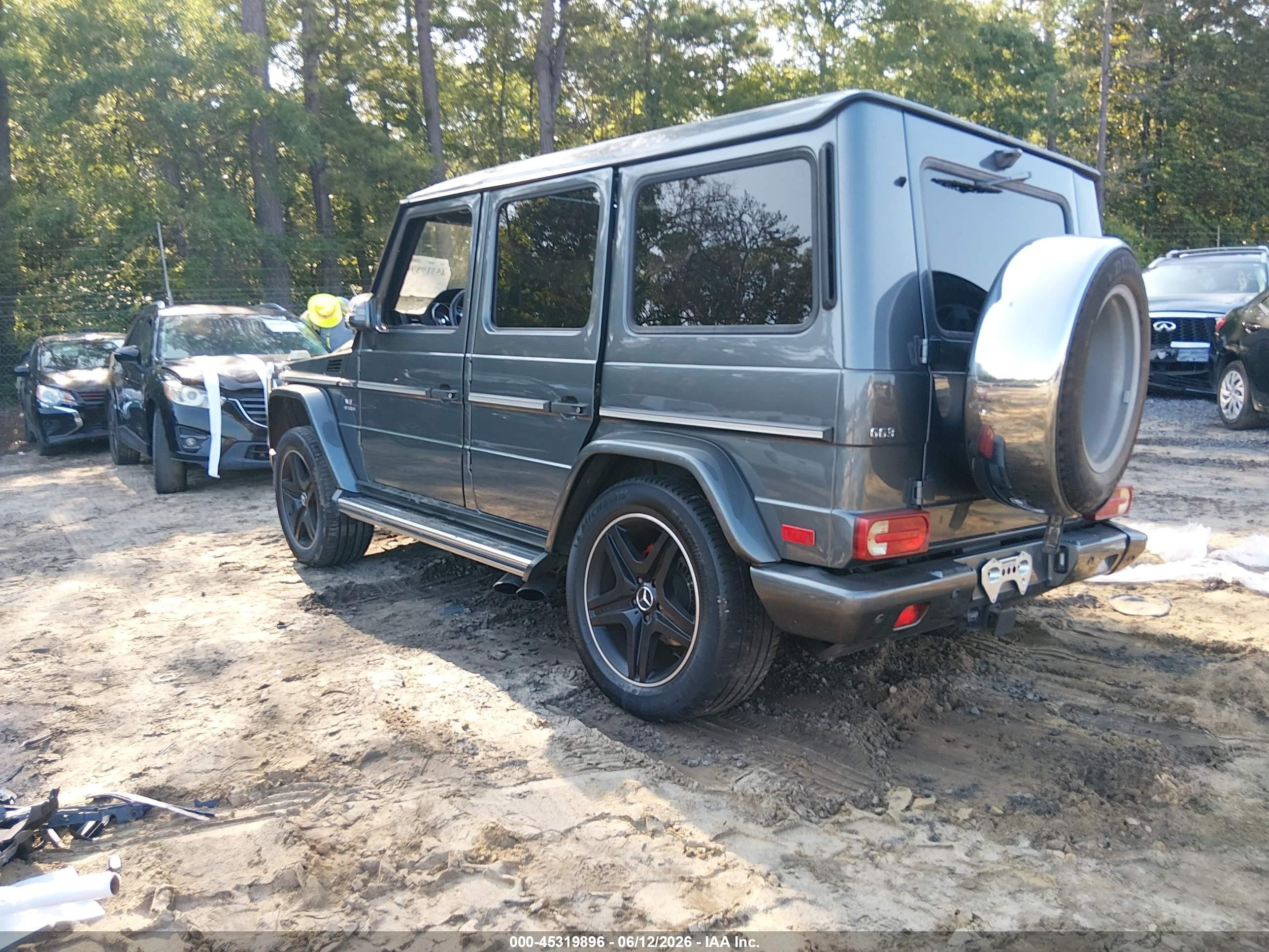 2015 Mercedes-benz G 63 Amg 4matic Gray vin: WDCYC7DFXFX234920