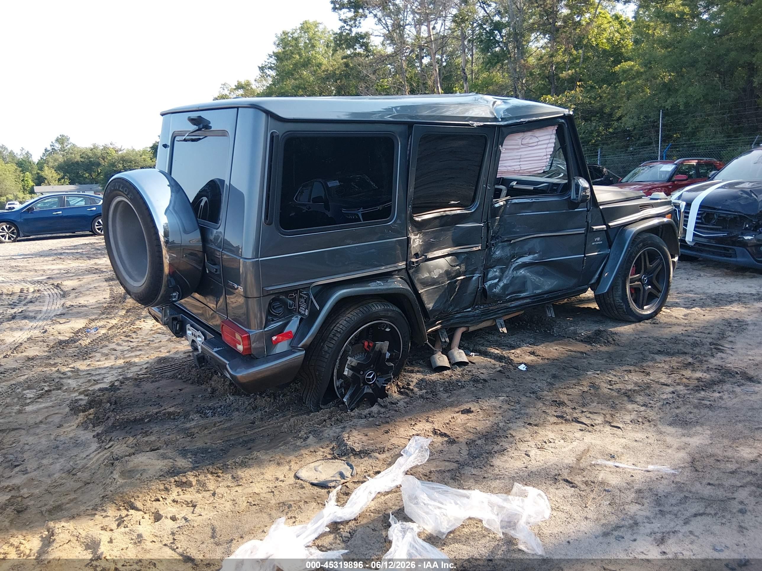 2015 Mercedes-benz G 63 Amg 4matic Gray vin: WDCYC7DFXFX234920