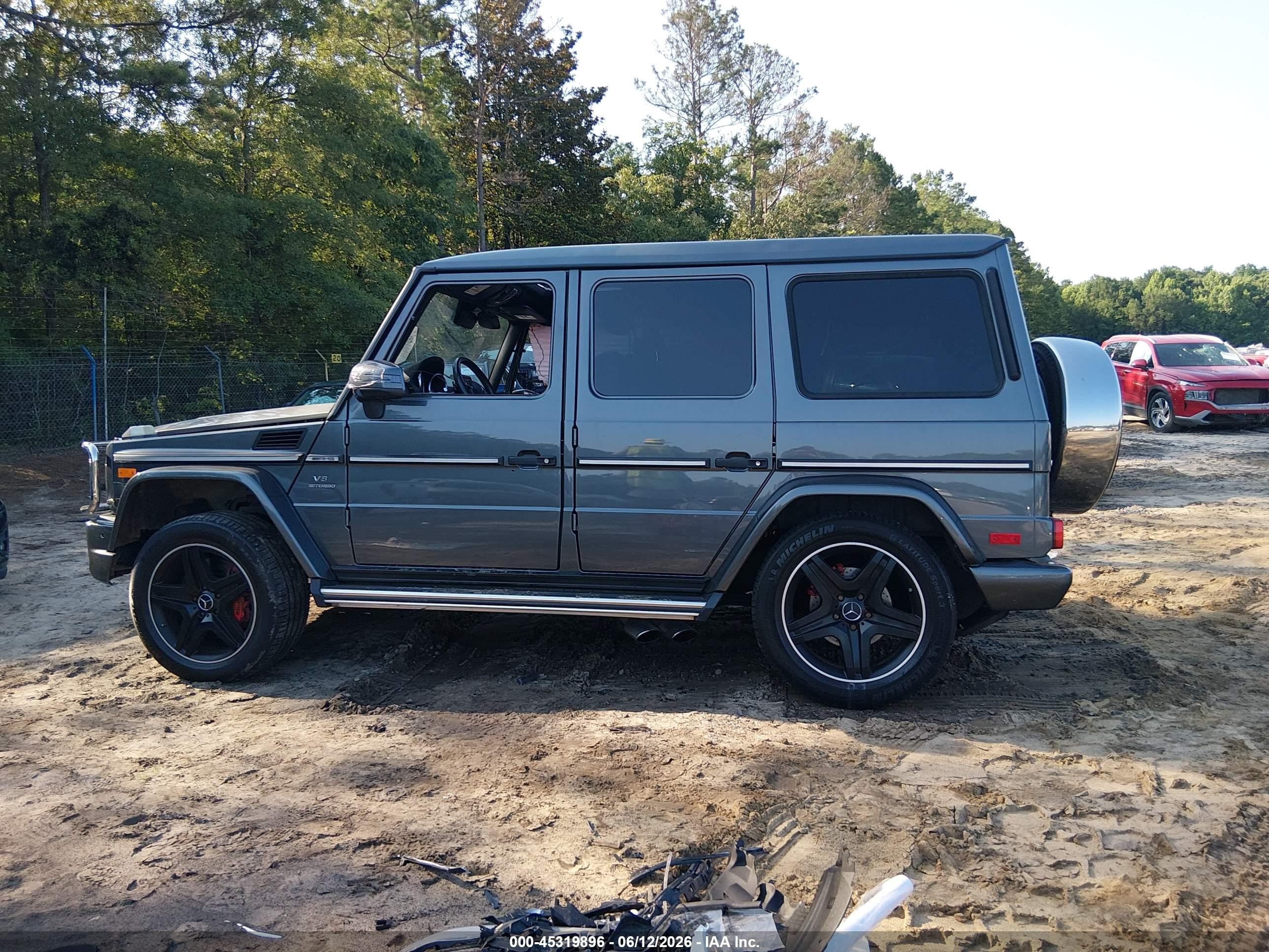 2015 Mercedes-benz G 63 Amg 4matic Gray vin: WDCYC7DFXFX234920