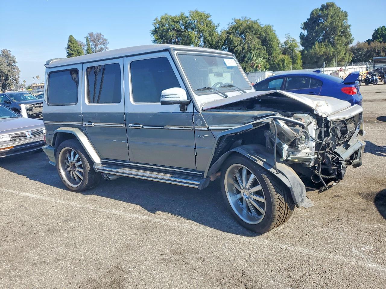 2002 Mercedes-benz G 500 Brabus Gray vin: WDCYR49E62X128102