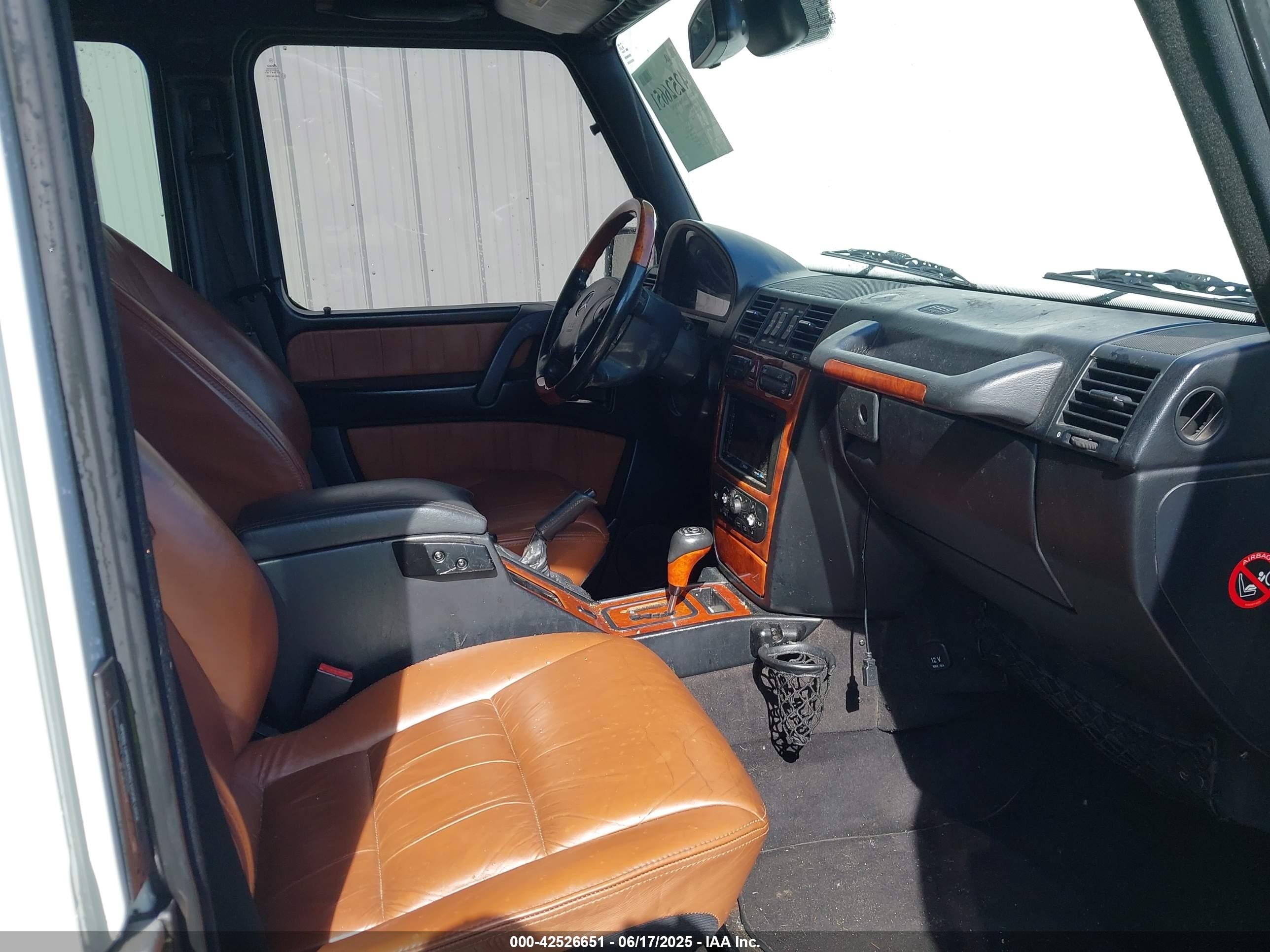 2005 Mercedes-benz G 500   Белый vin: WDCYR49E65X159046