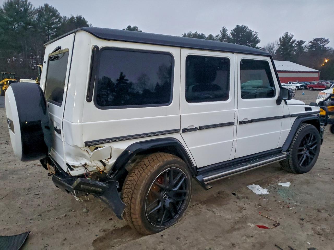 2005 Mercedes-benz G 500 White vin: WDCYR49E65X159046