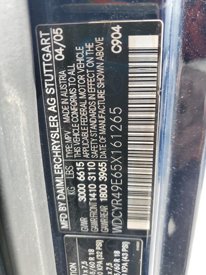 2005 Mercedes-benz G 500 Blue vin: WDCYR49E65X161265