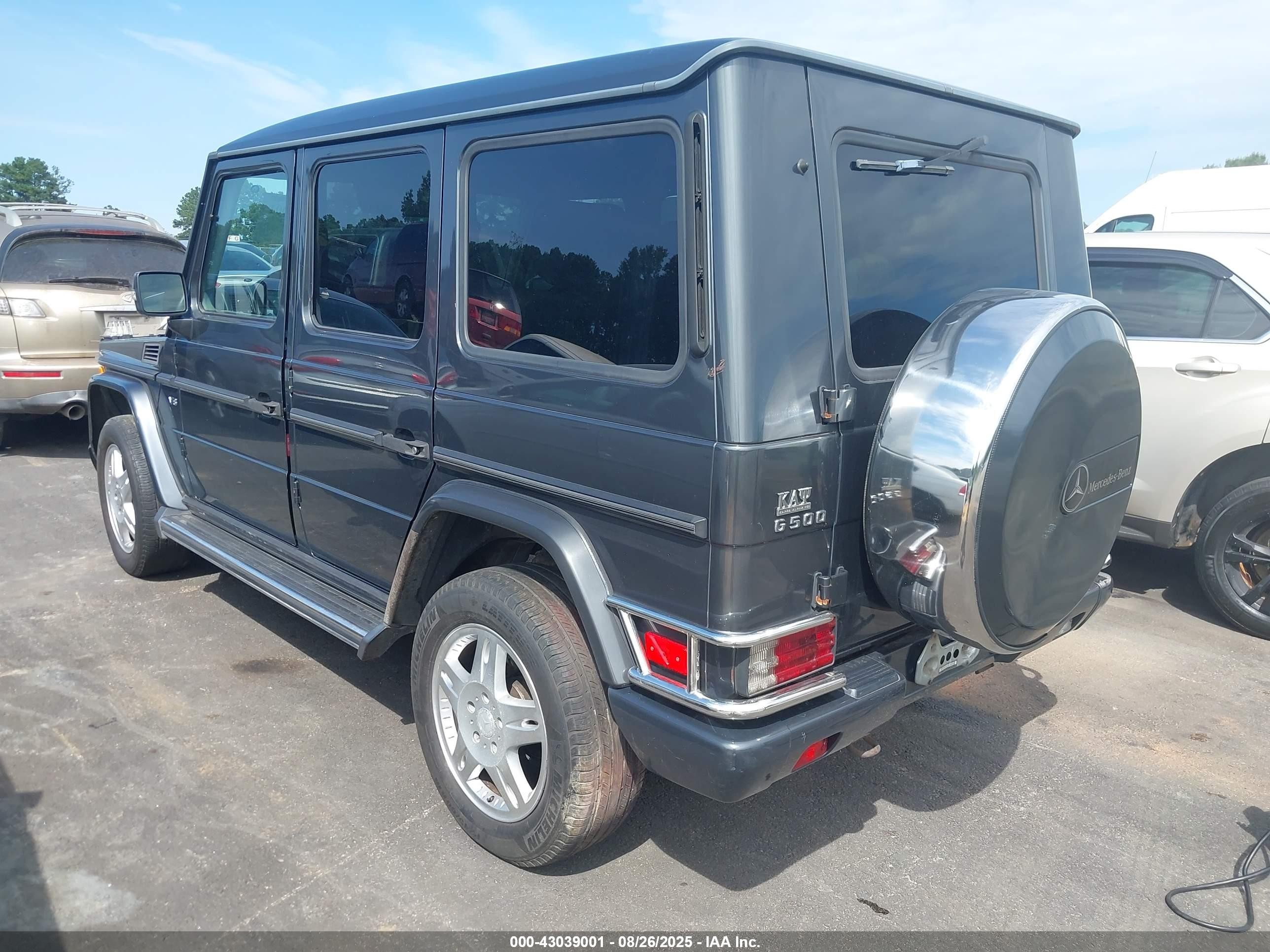 2003 Mercedes-benz G 500   Black vin: WDCYR49E73X141071