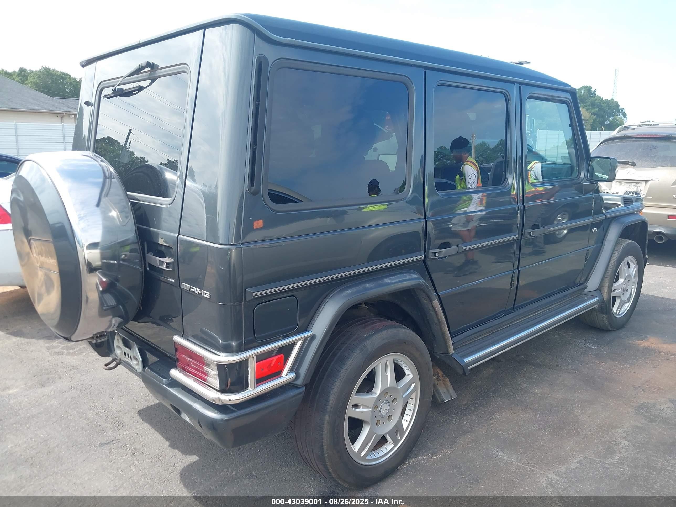 2003 Mercedes-benz G 500   Black vin: WDCYR49E73X141071