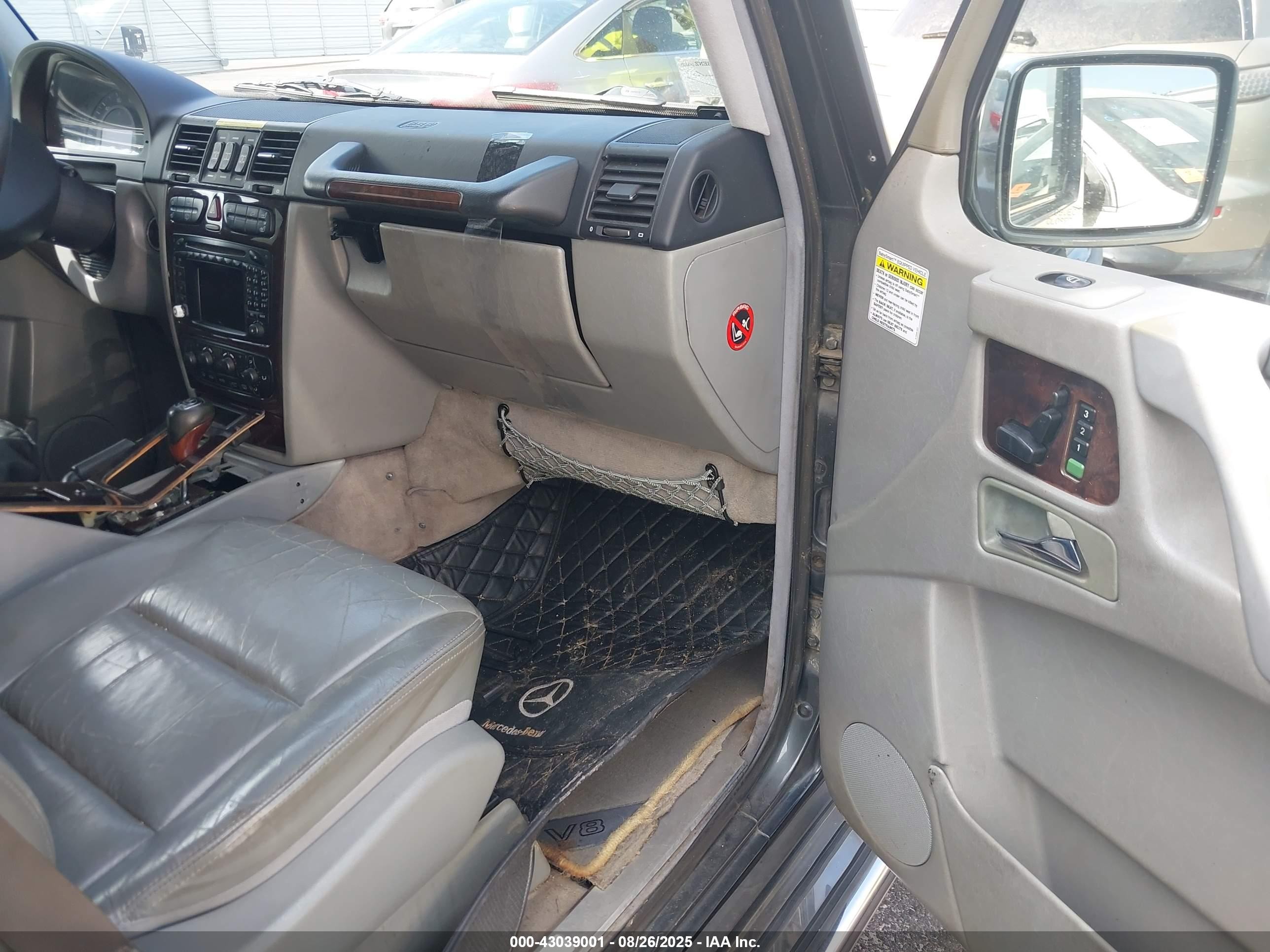 2003 Mercedes-benz G 500   Black vin: WDCYR49E73X141071