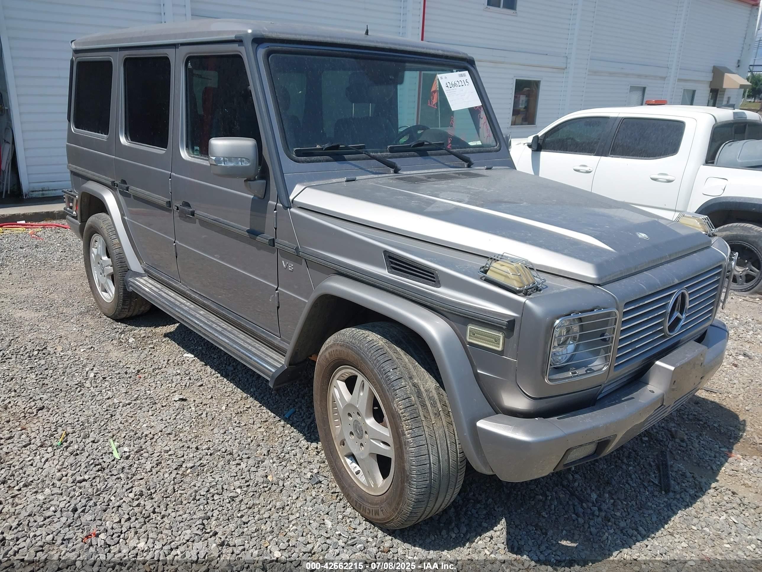 2004 Mercedes-benz G 500 4matic Silver vin: WDCYR49E74X142822