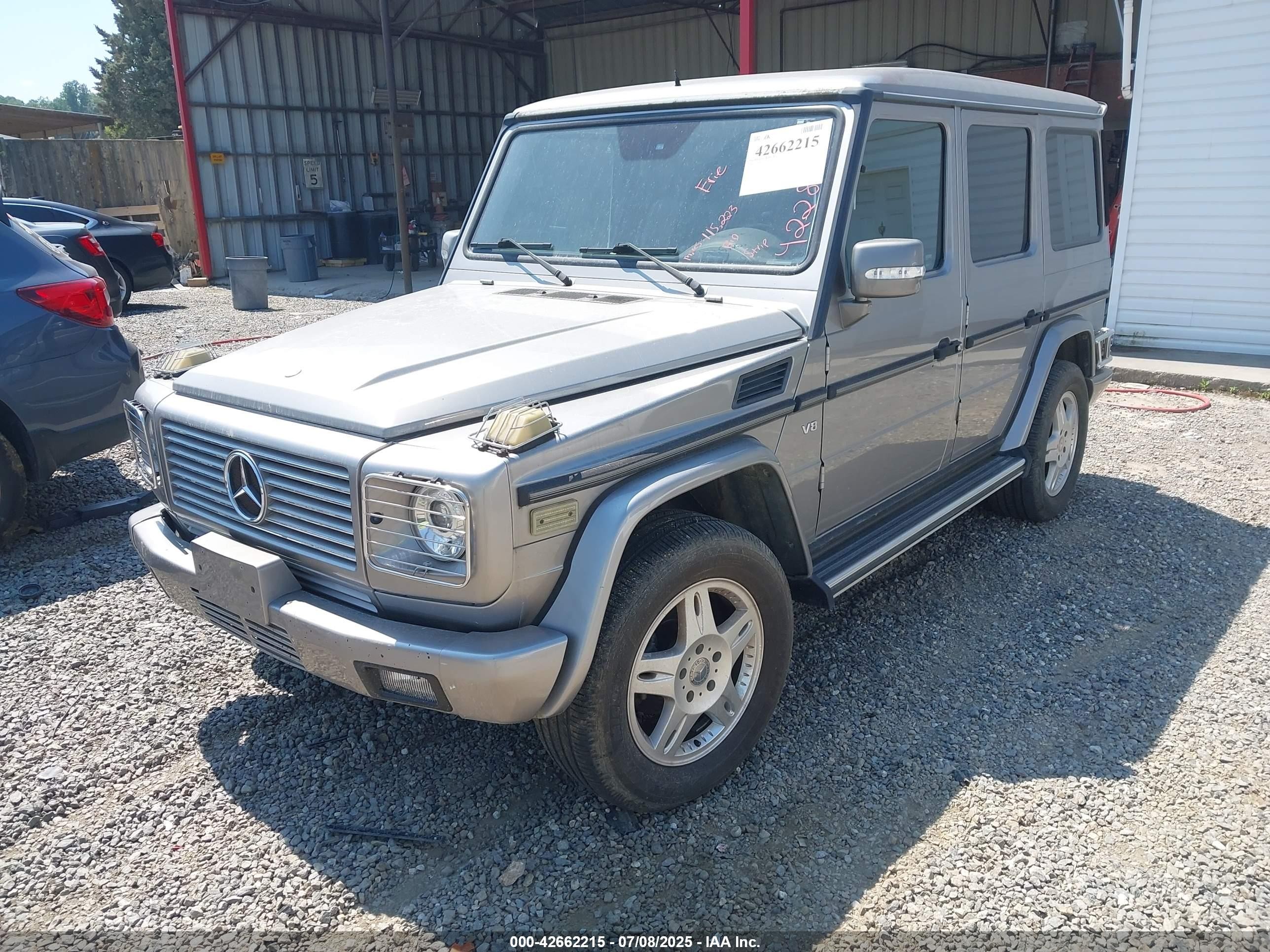 2004 Mercedes-benz G 500 4matic Silver vin: WDCYR49E74X142822