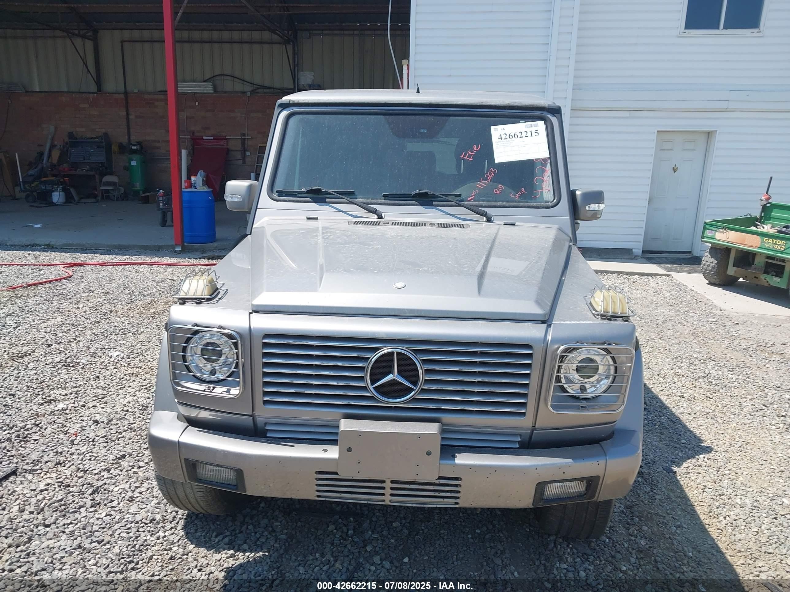2004 Mercedes-benz G 500 4matic Silver vin: WDCYR49E74X142822