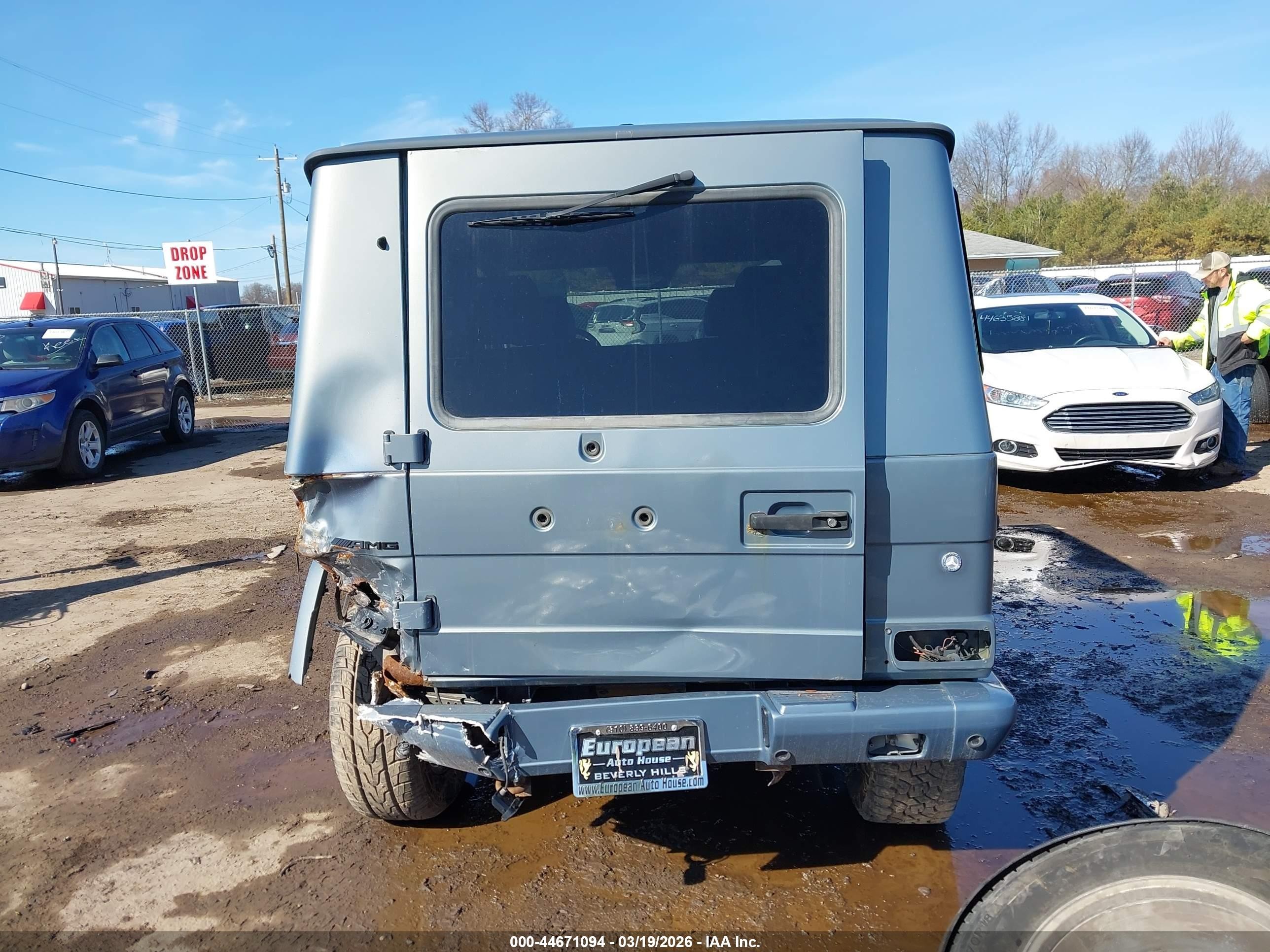 2007 Mercedes-benz G 500 4matic Blue vin: WDCYR49EX7X168352