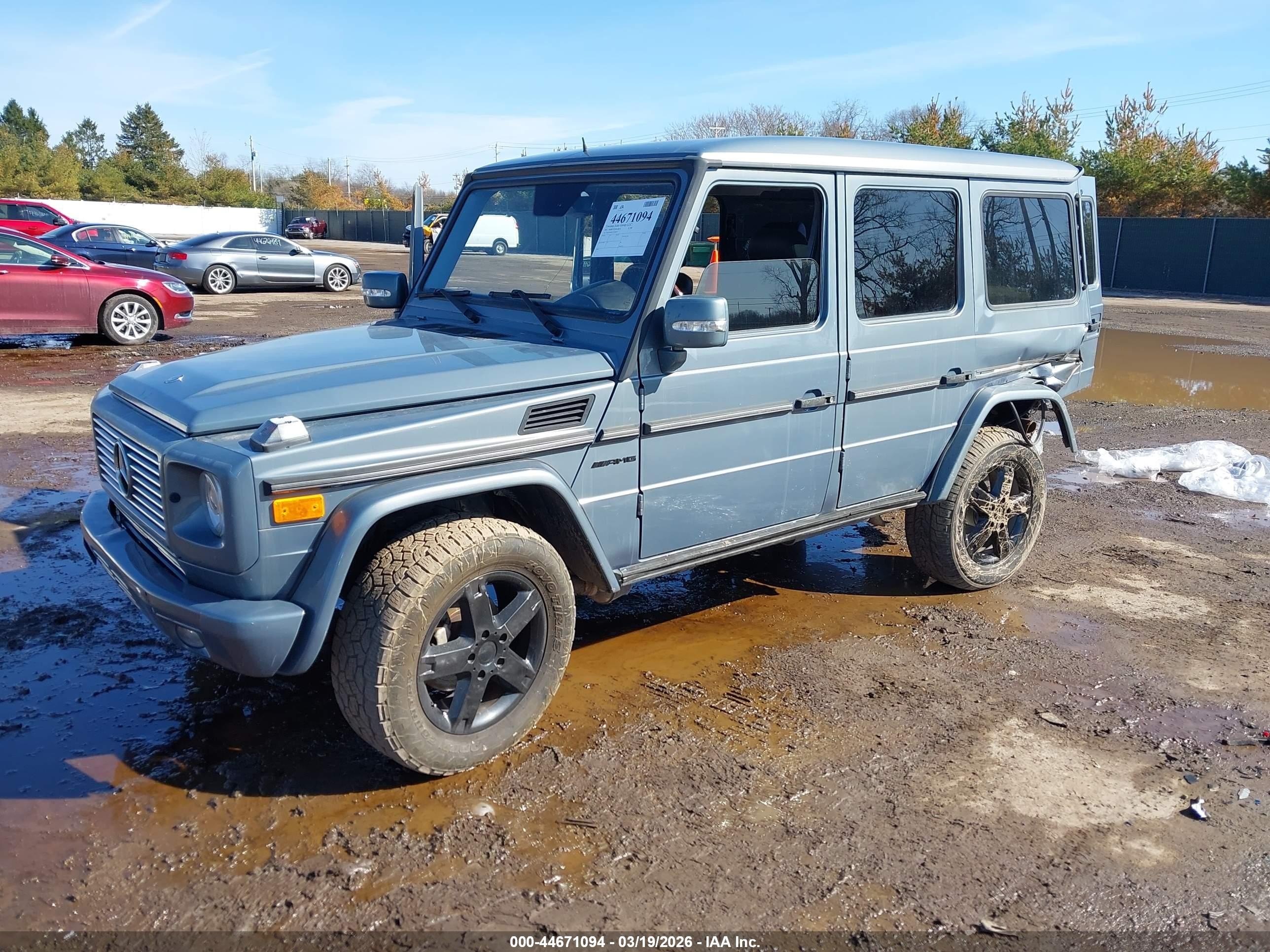 2007 Mercedes-benz G 500 4matic Blue vin: WDCYR49EX7X168352