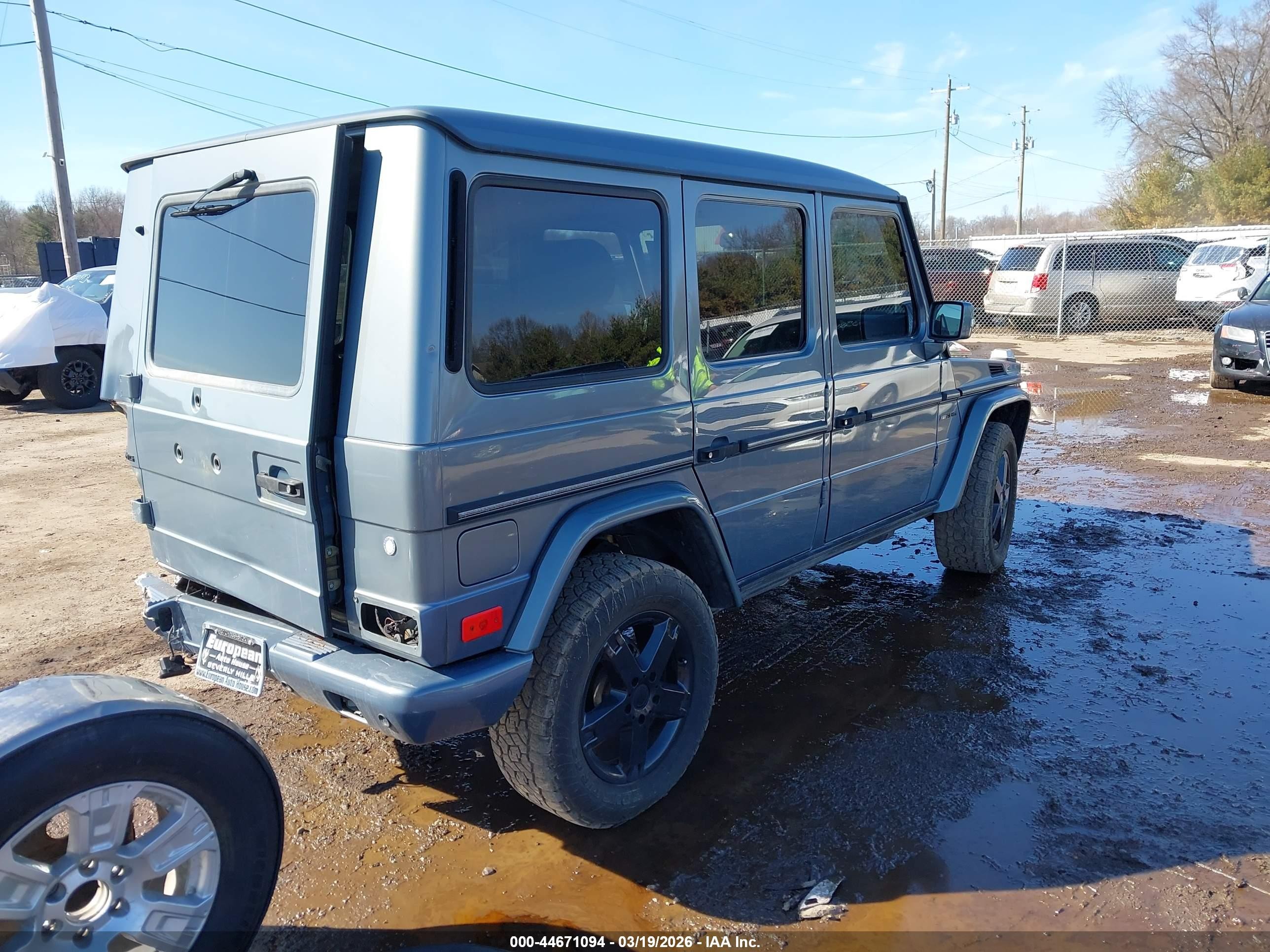 2007 Mercedes-benz G 500 4matic Blue vin: WDCYR49EX7X168352