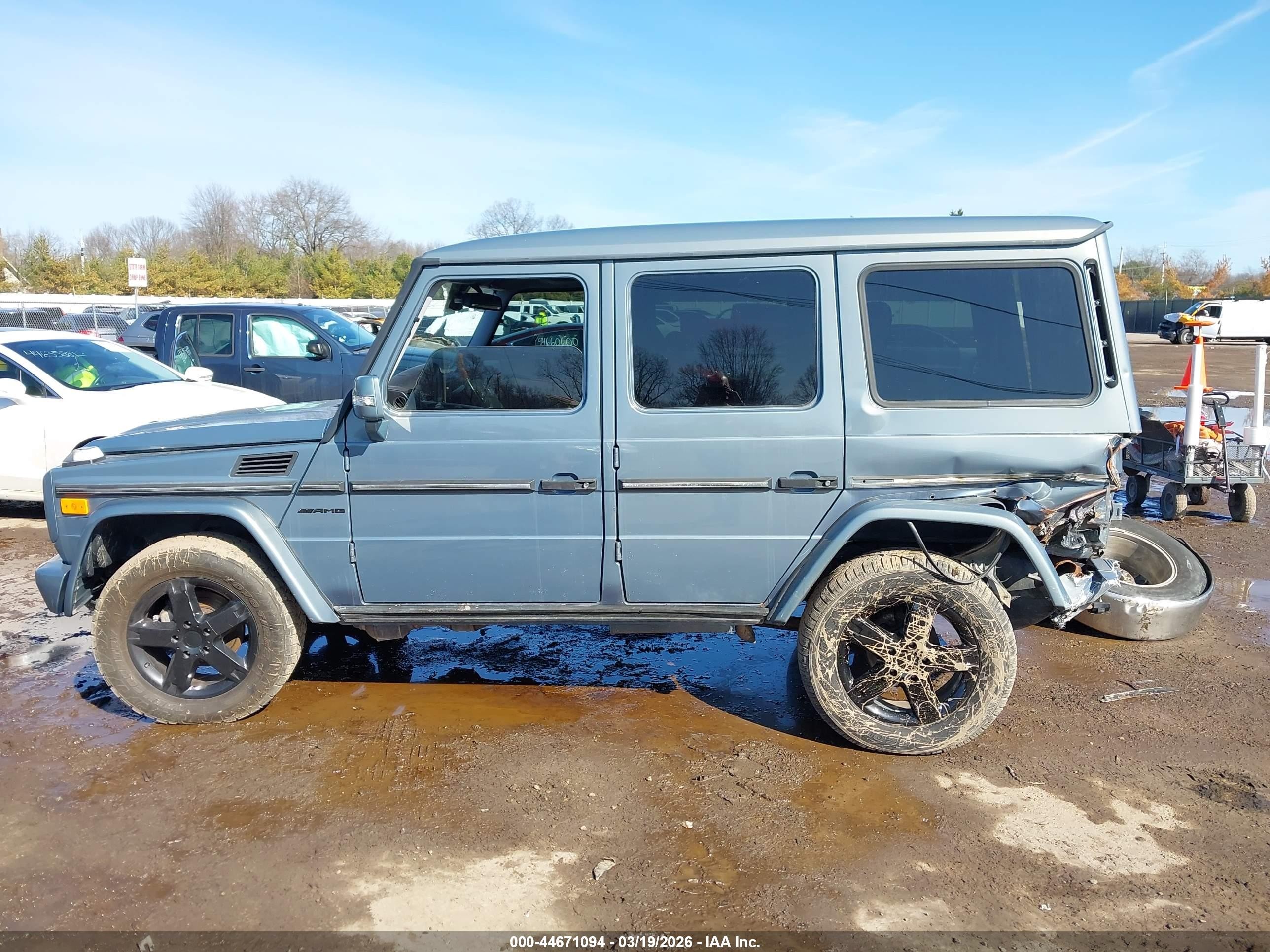 2007 Mercedes-benz G 500 4matic Blue vin: WDCYR49EX7X168352