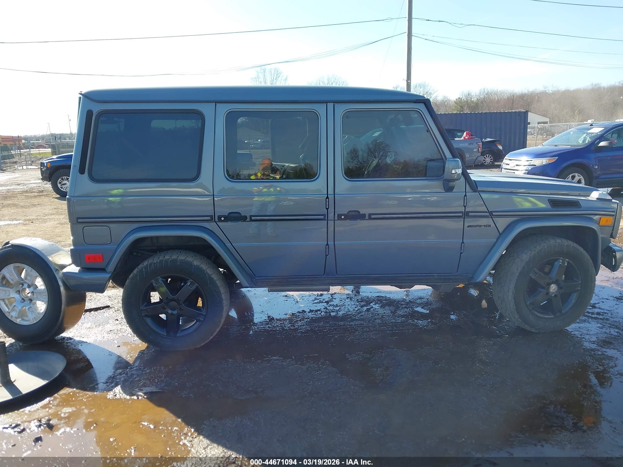 2007 Mercedes-benz G 500 4matic Blue vin: WDCYR49EX7X168352