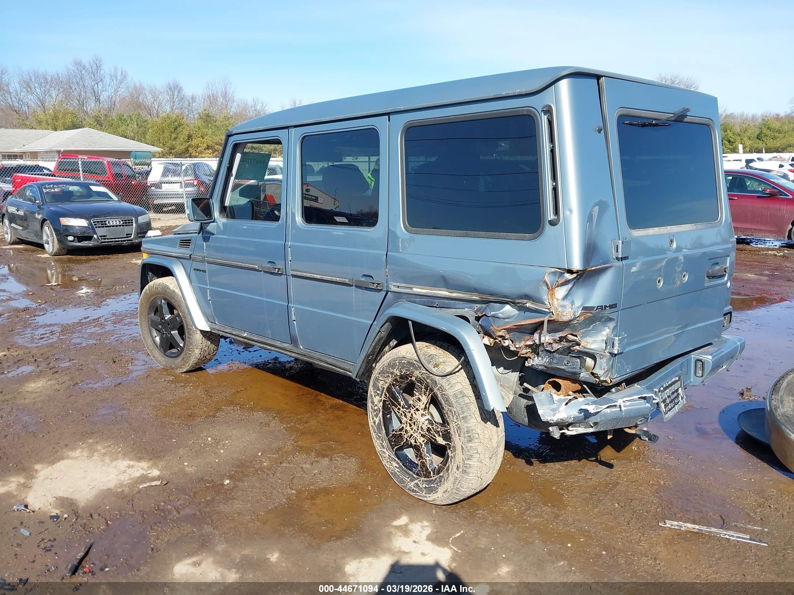 2007 Mercedes-benz G 500 4matic Blue vin: WDCYR49EX7X168352