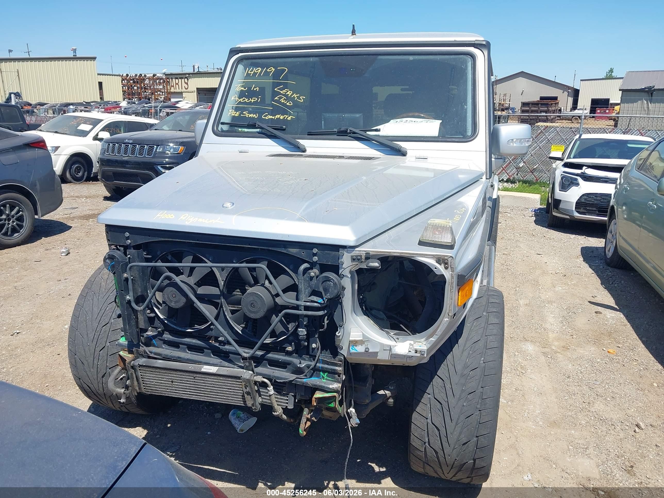2007 Mercedes-benz G 500 4matic Серебряный vin: WDCYR49EX7X168822