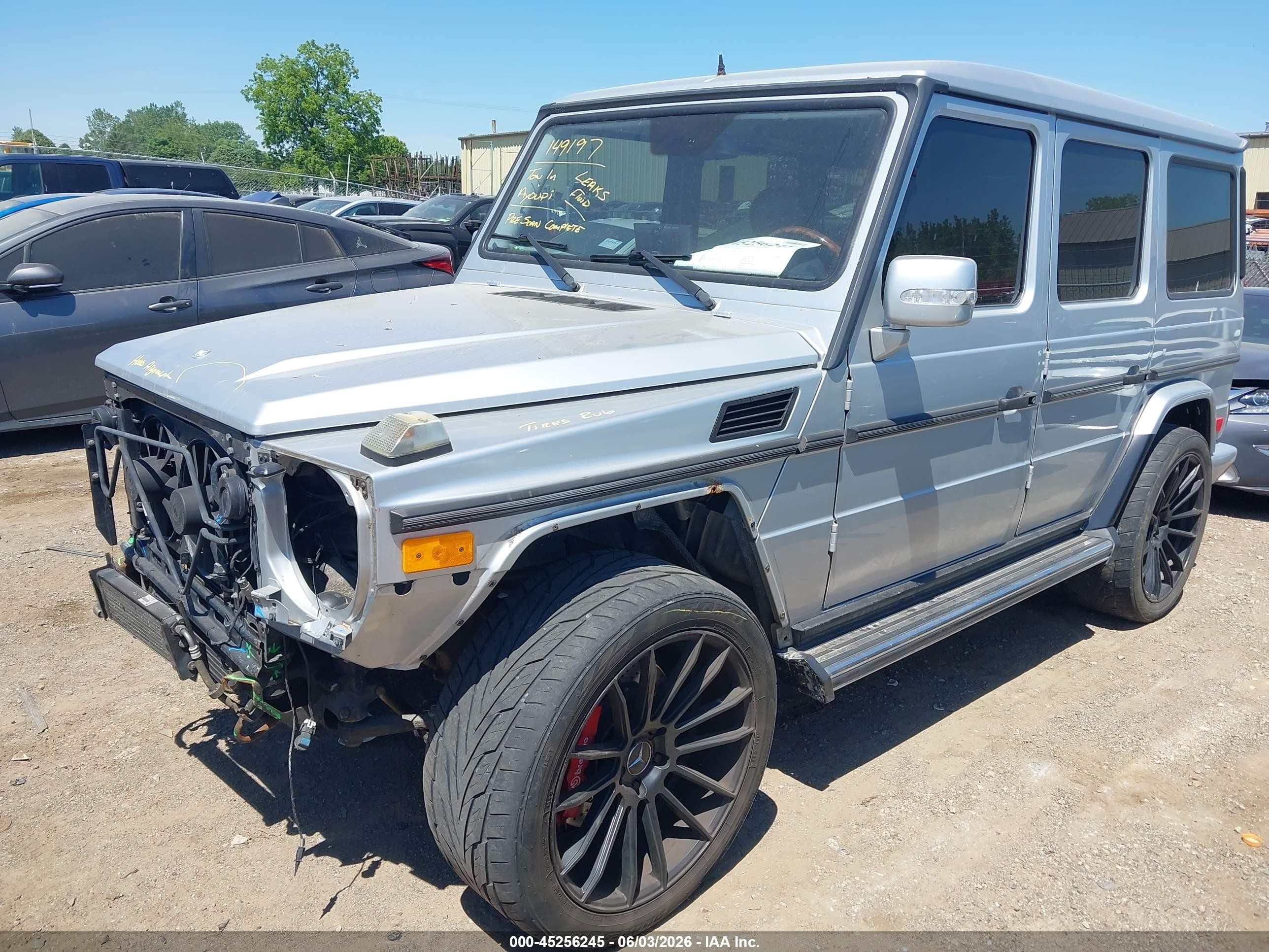 2007 Mercedes-benz G 500 4matic Серебряный vin: WDCYR49EX7X168822