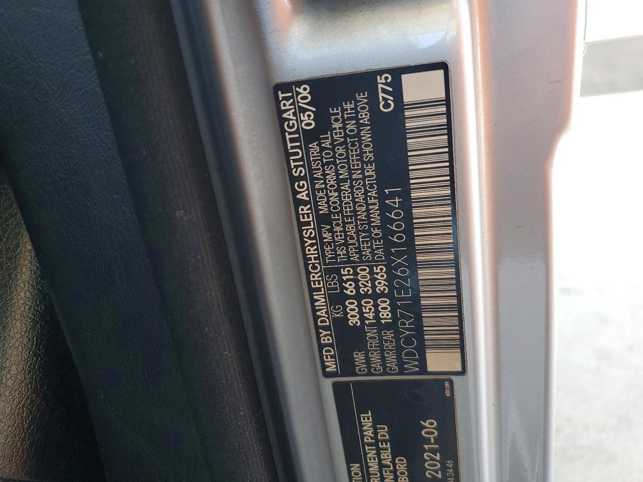 2006 Mercedes-benz G 55 Amg Silver vin: WDCYR71E26X166641