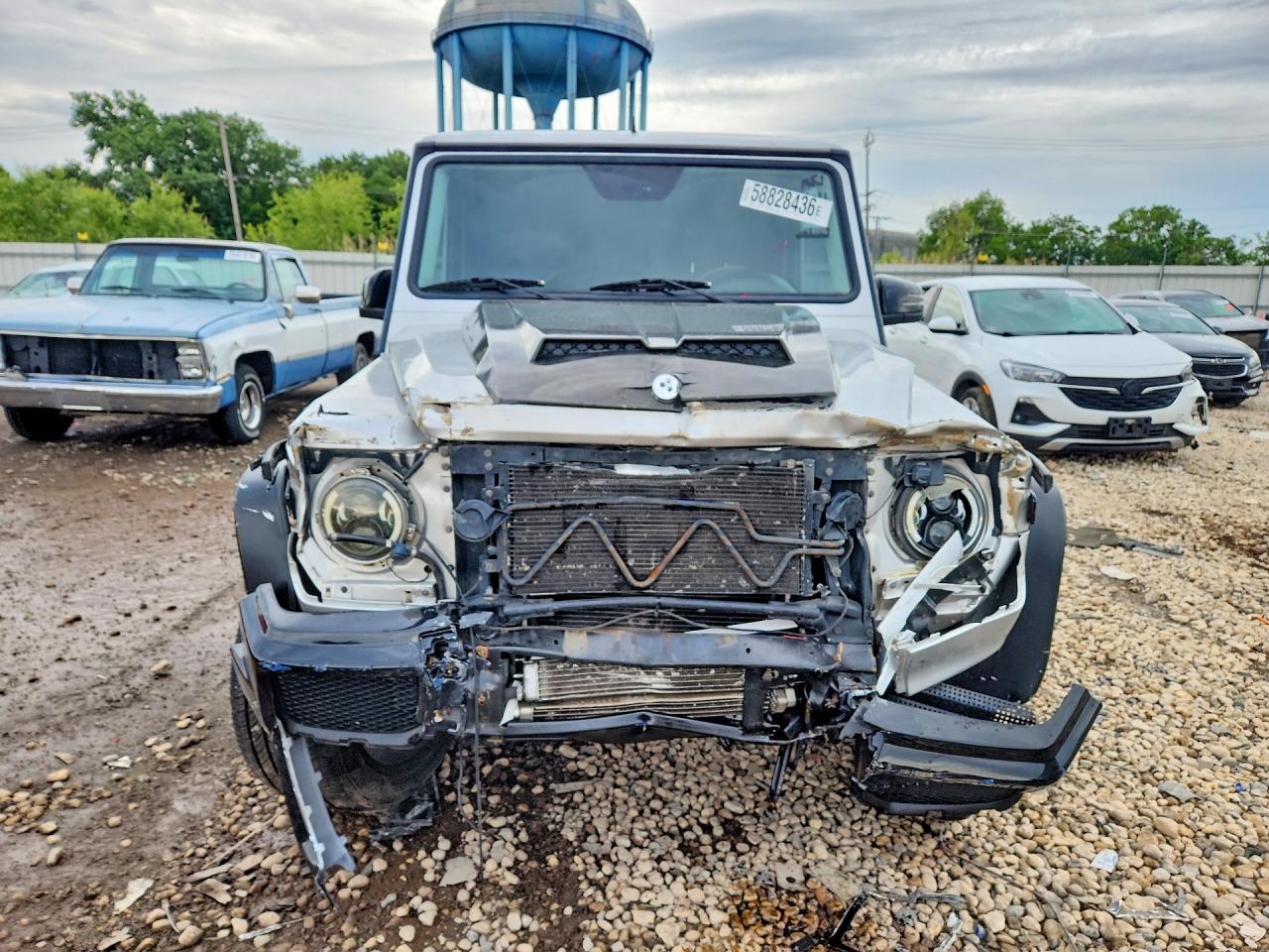 2005 Mercedes-benz G 55 Amg Silver vin: WDCYR71E55X160847