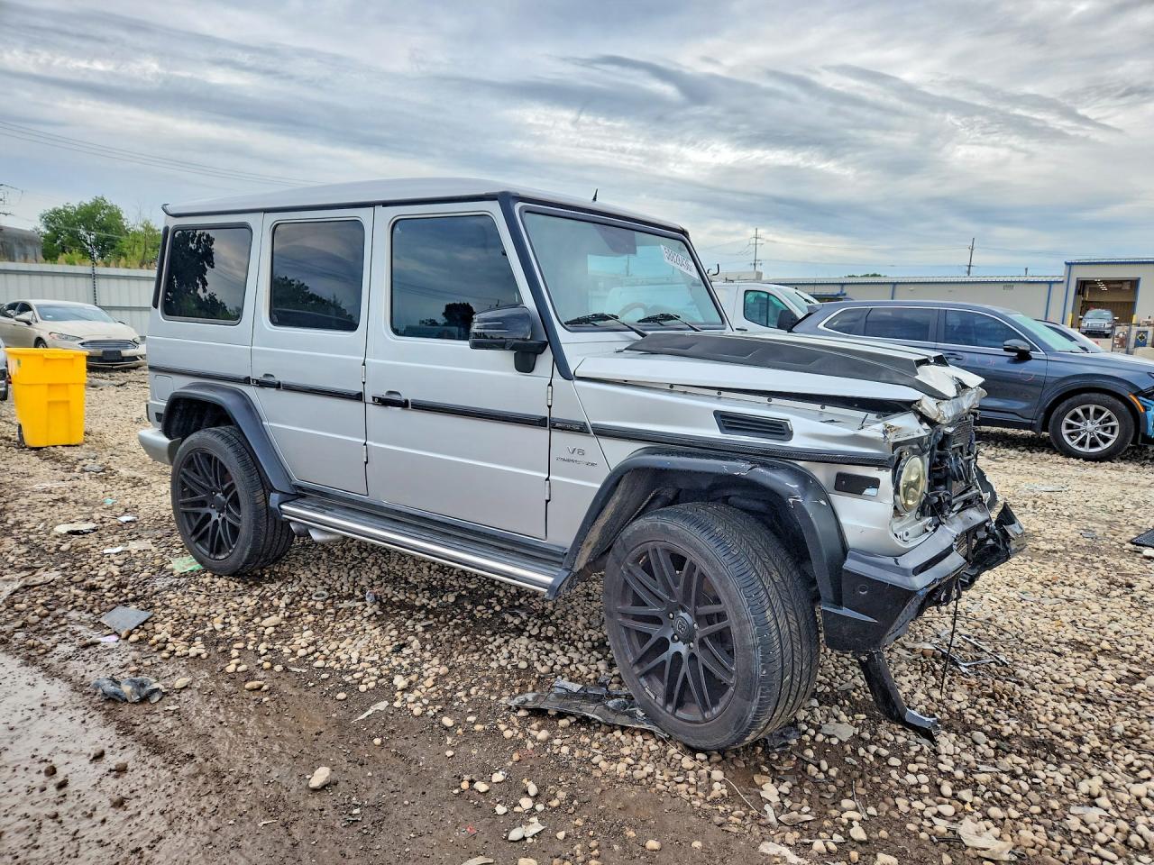 2005 Mercedes-benz G 55 Amg Silver vin: WDCYR71E55X160847