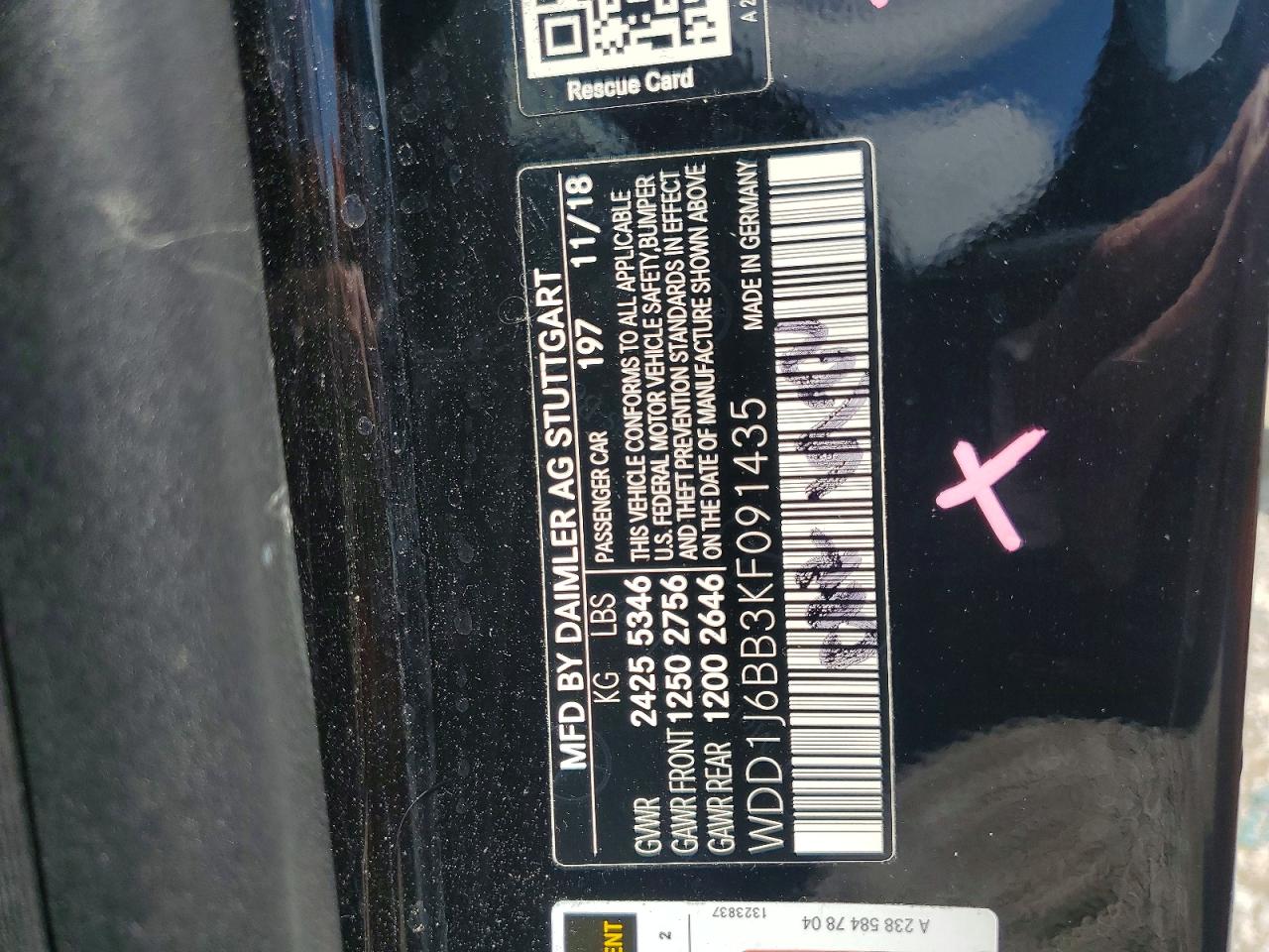 2019 Mercedes-benz E Amg 53 Black vin: WDD1J6BB3KF091435
