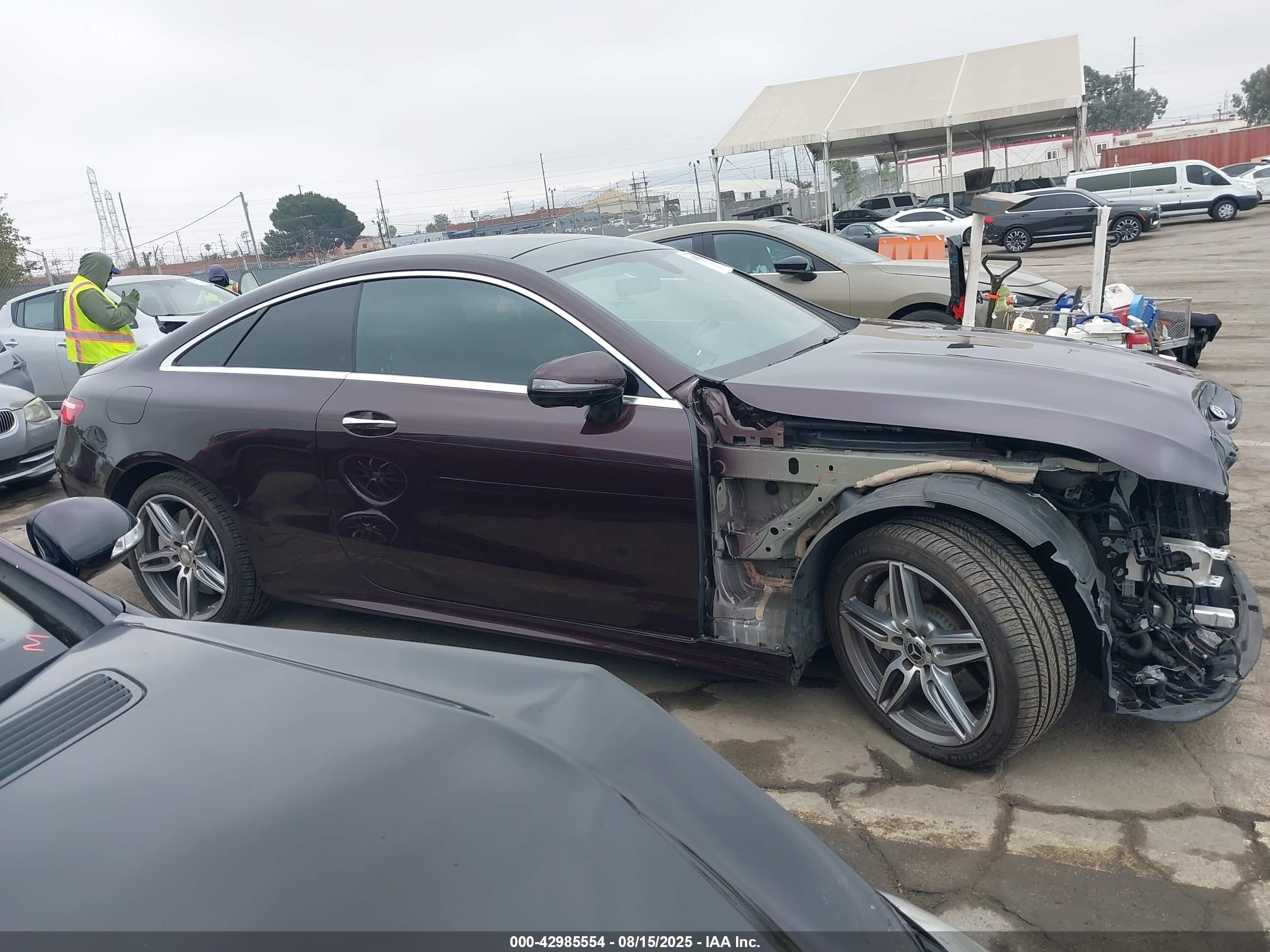 2019 Mercedes-benz E 450   Бордовый vin: WDD1J6HB5KF073588