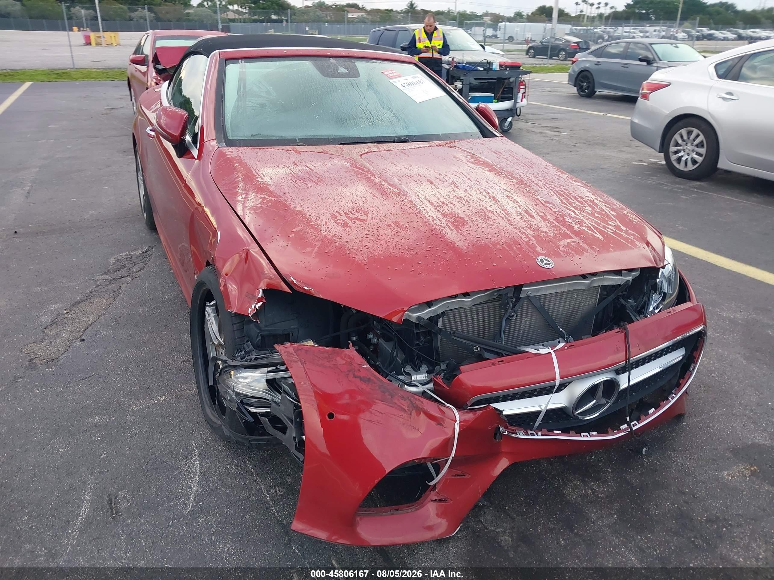2018 Mercedes-benz E 400 Red vin: WDD1K6FB6JF042106