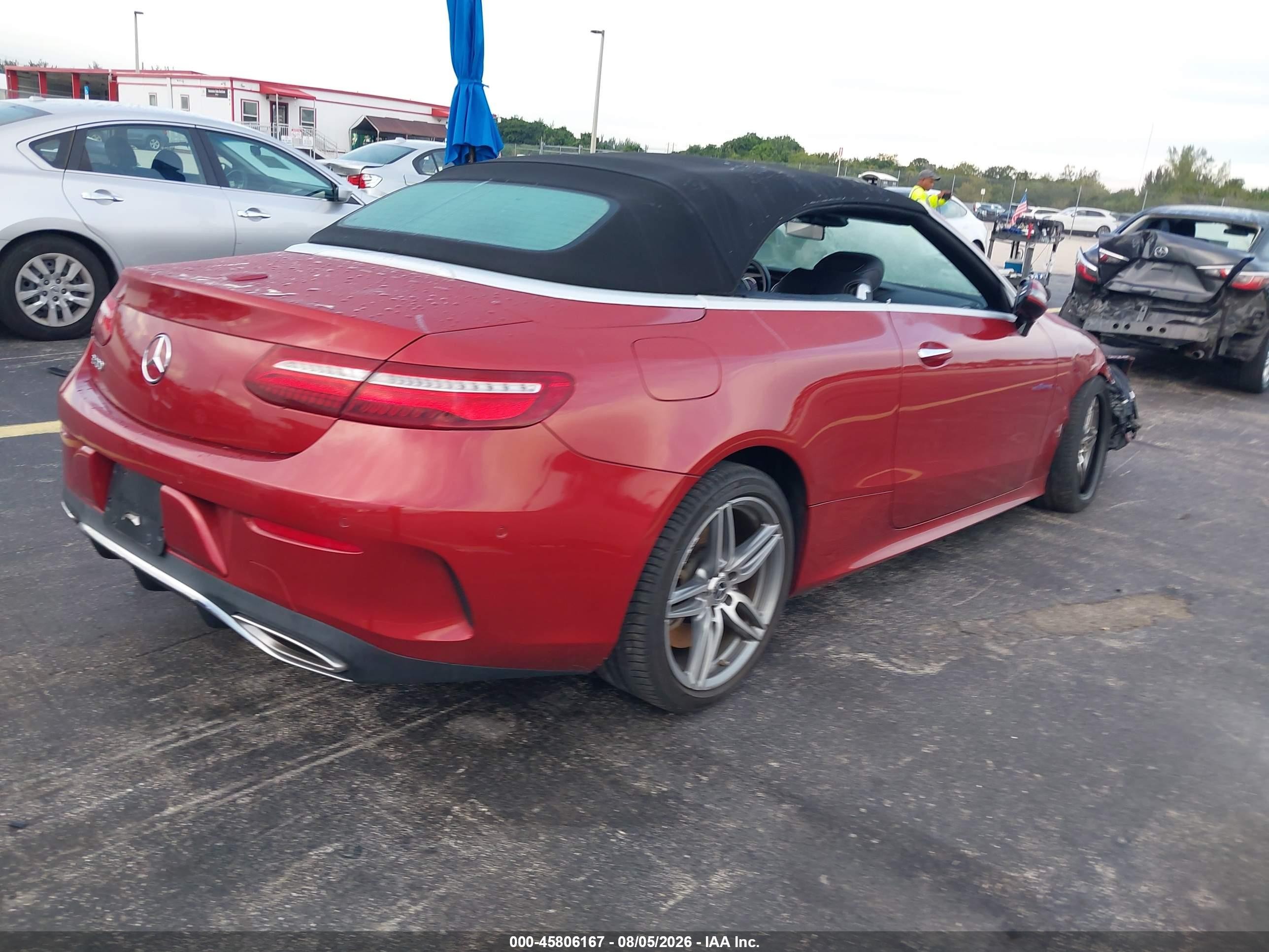 2018 Mercedes-benz E 400 Red vin: WDD1K6FB6JF042106