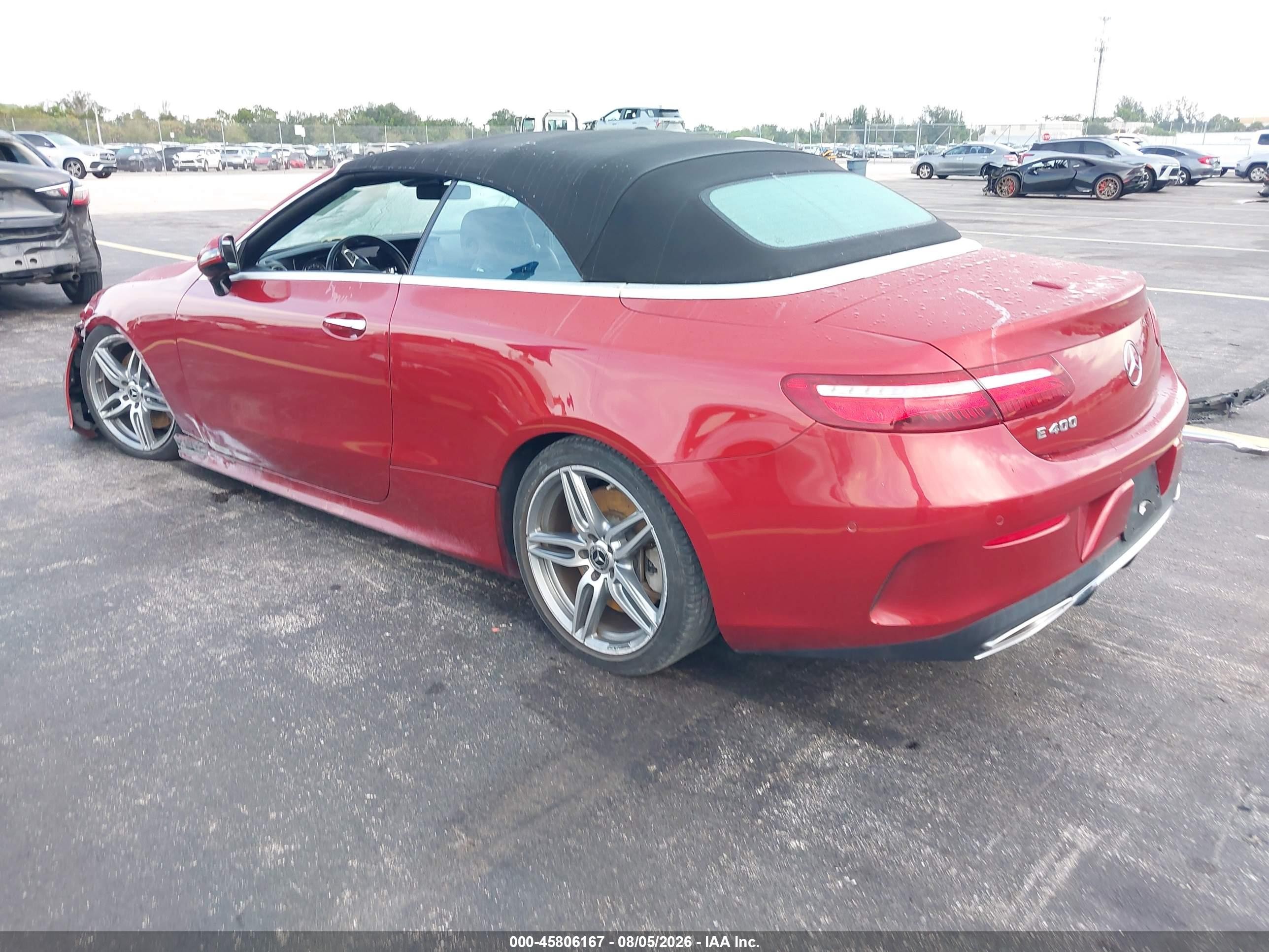 2018 Mercedes-benz E 400 Red vin: WDD1K6FB6JF042106