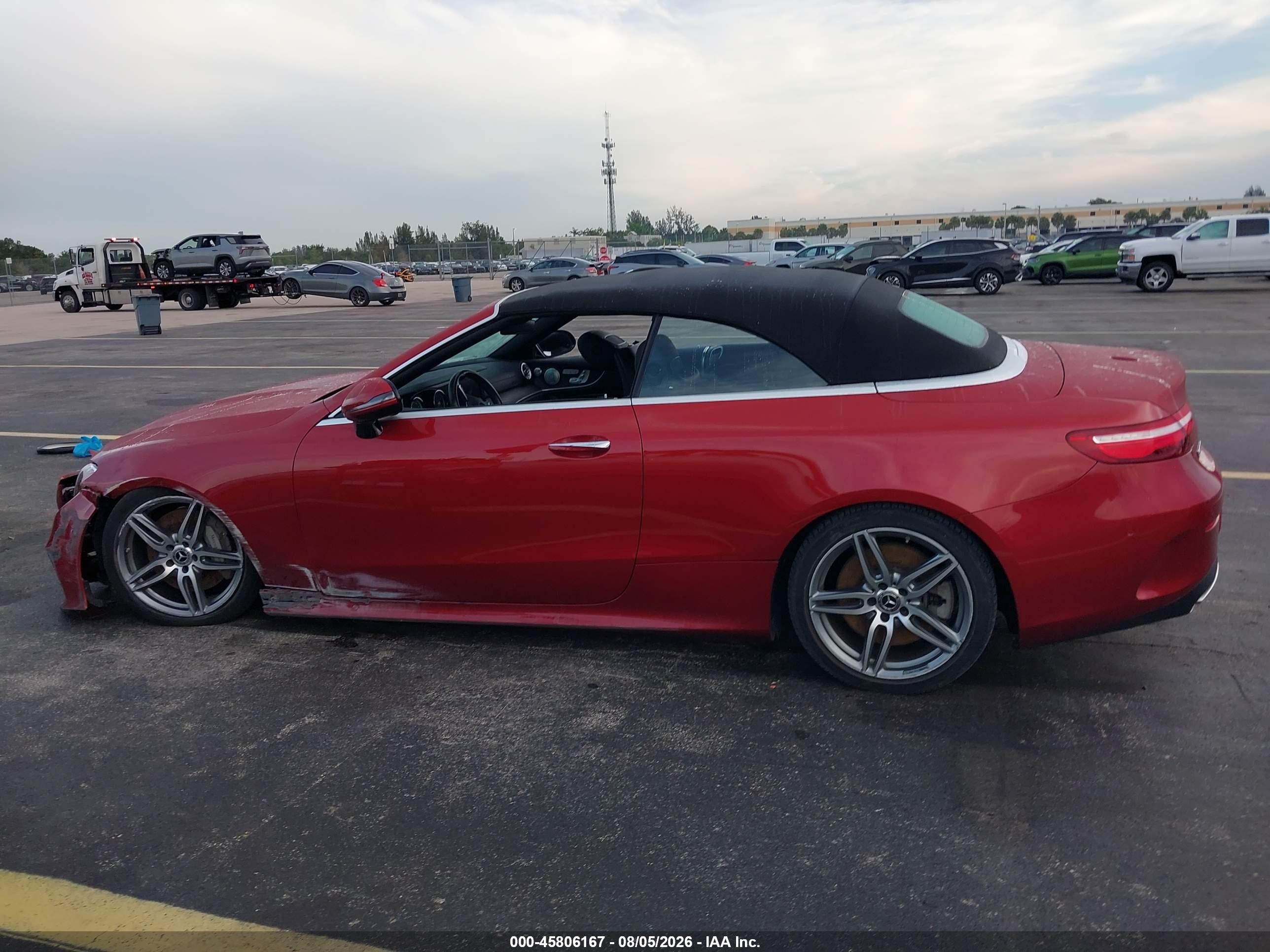 2018 Mercedes-benz E 400 Red vin: WDD1K6FB6JF042106