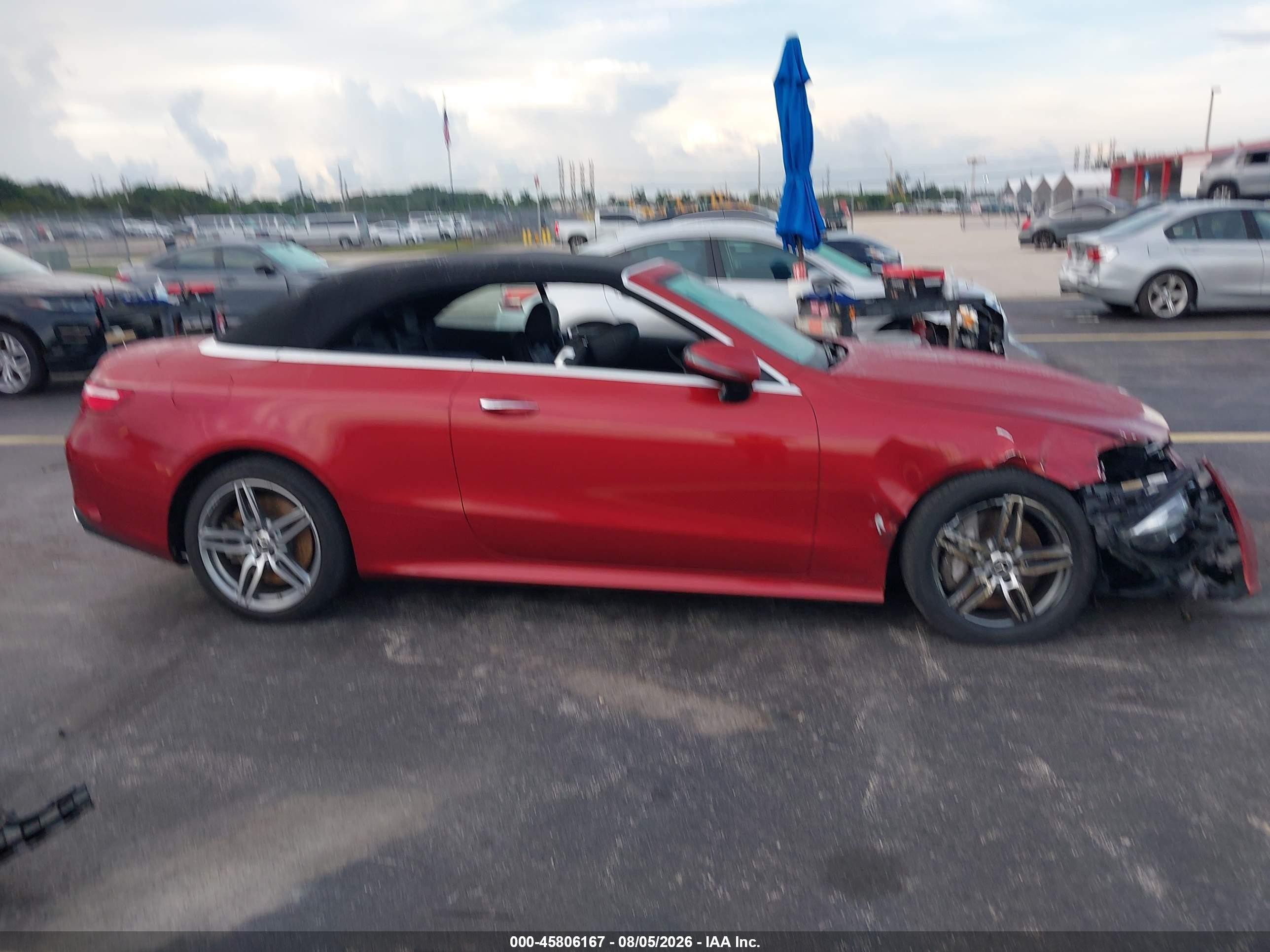 2018 Mercedes-benz E 400 Red vin: WDD1K6FB6JF042106