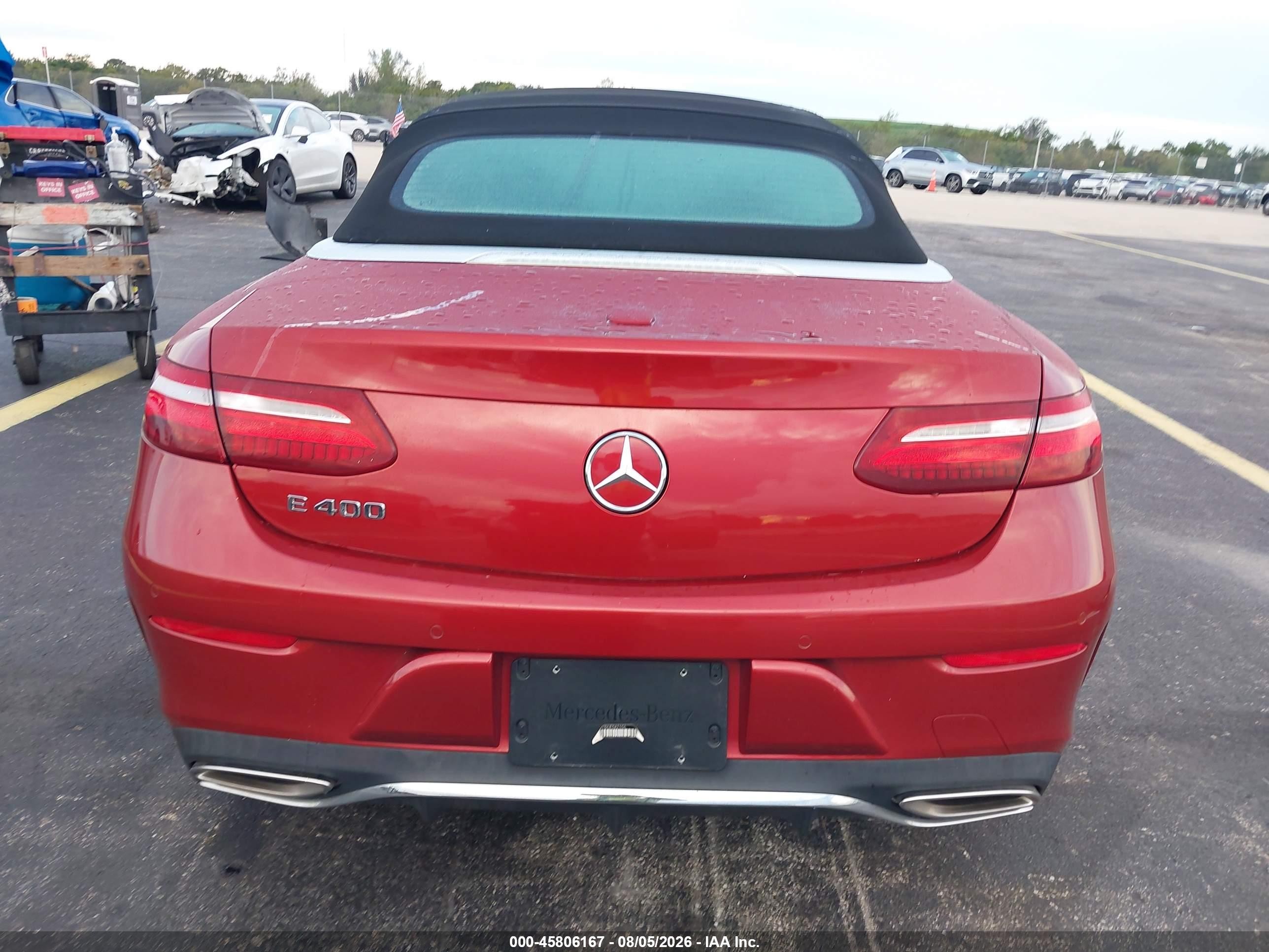 2018 Mercedes-benz E 400 Red vin: WDD1K6FB6JF042106