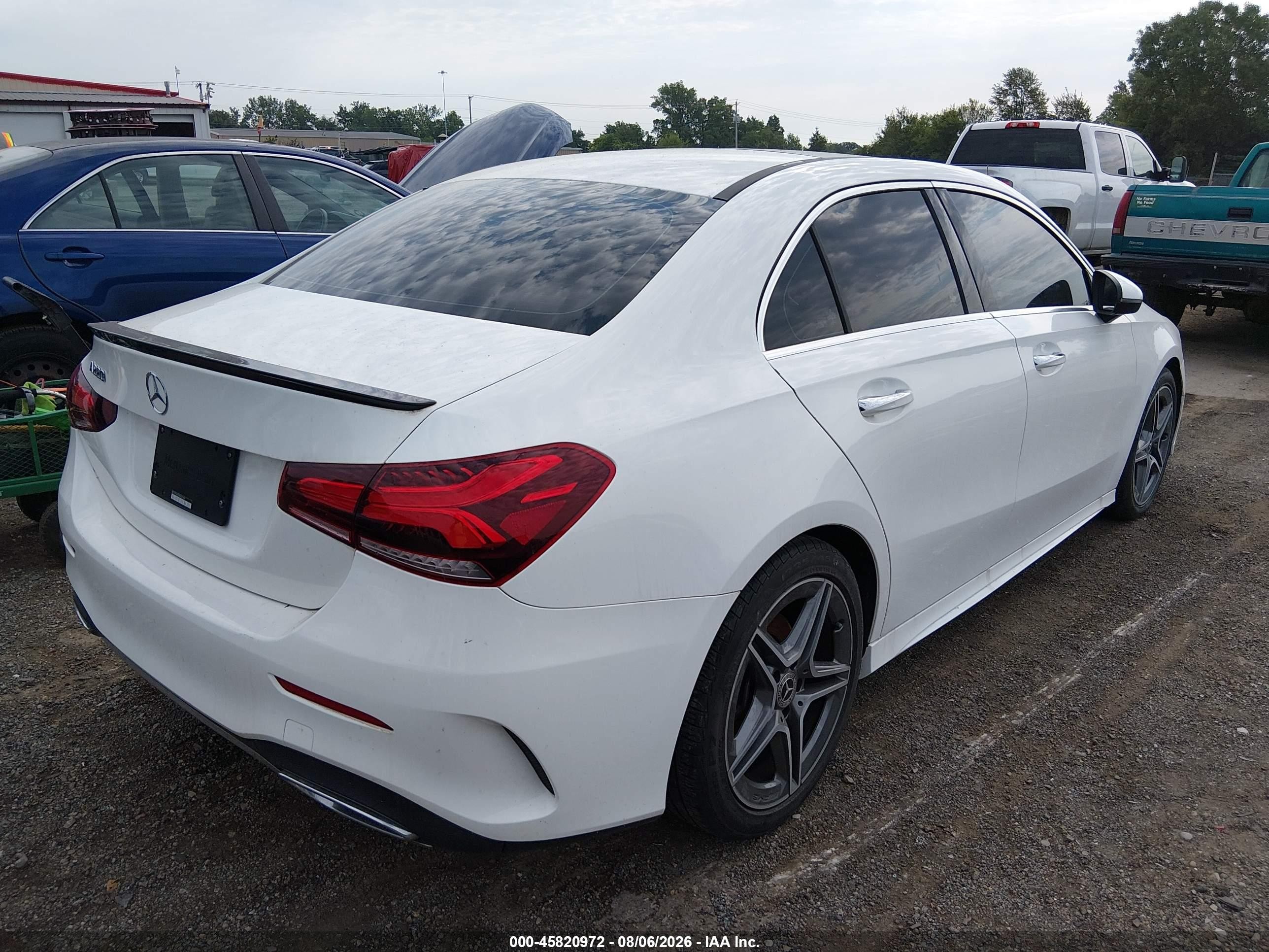 2019 Mercedes-benz A 220   White vin: WDD3G4EB5KW033009