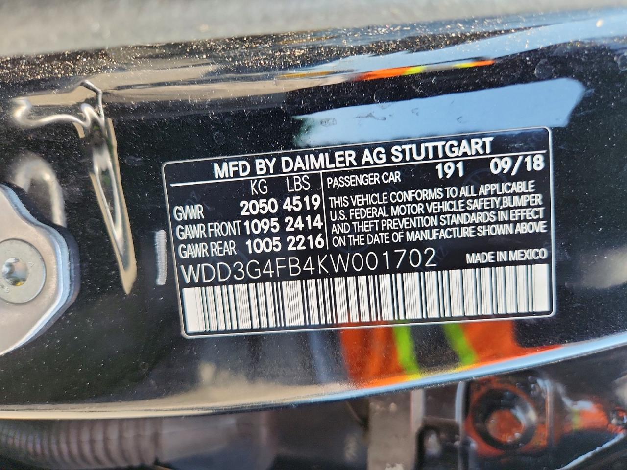 2019 Mercedes-benz A 220 4matic Green vin: WDD3G4FB4KW001702