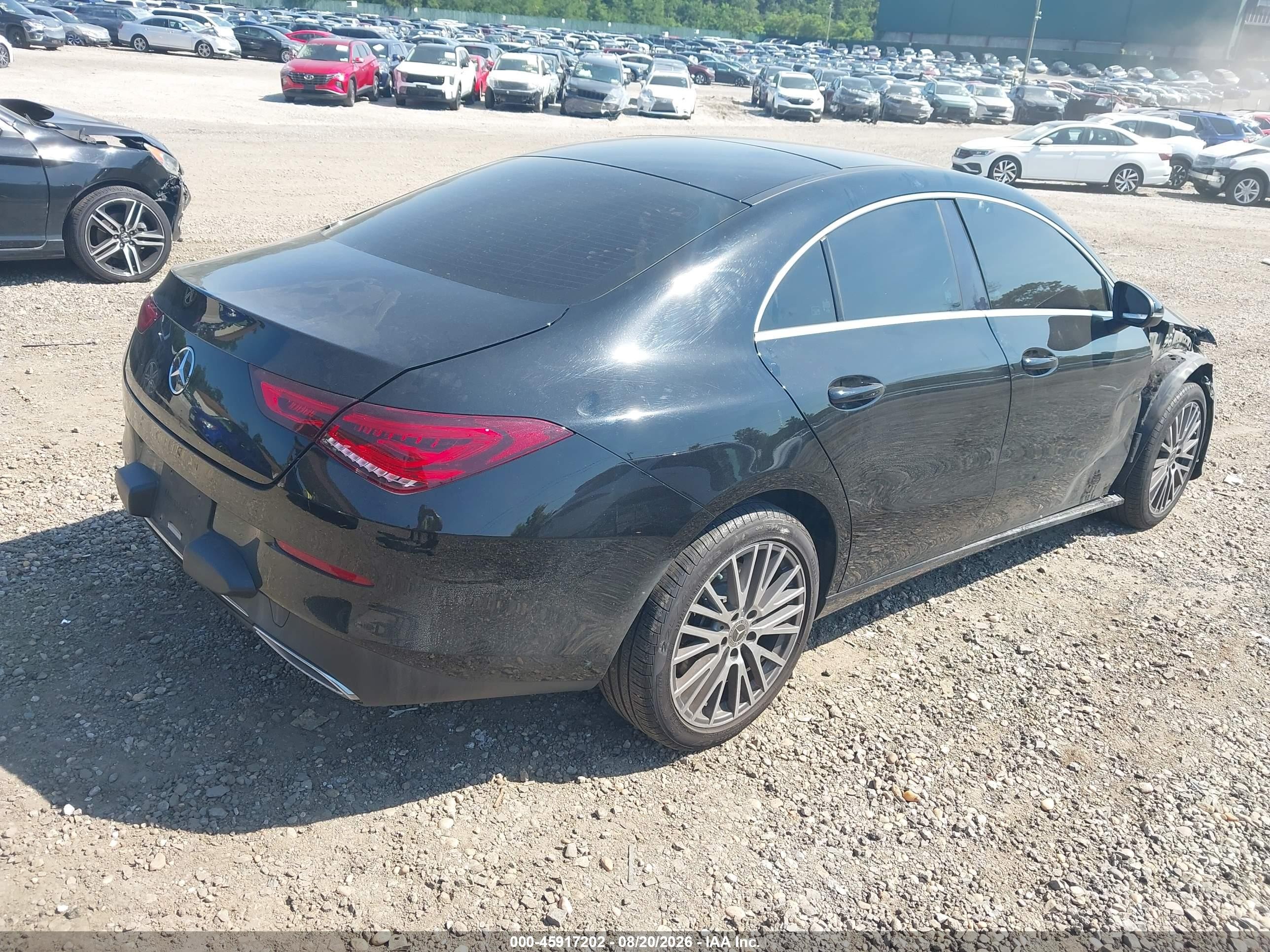 2020 Mercedes-benz Cla 250 4matic Черный vin: WDD5J4HB8LN079432