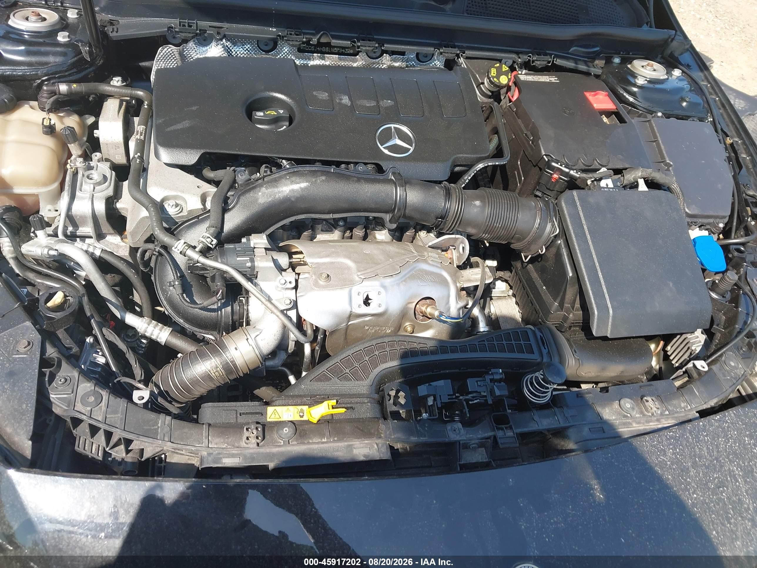 2020 Mercedes-benz Cla 250 4matic Черный vin: WDD5J4HB8LN079432