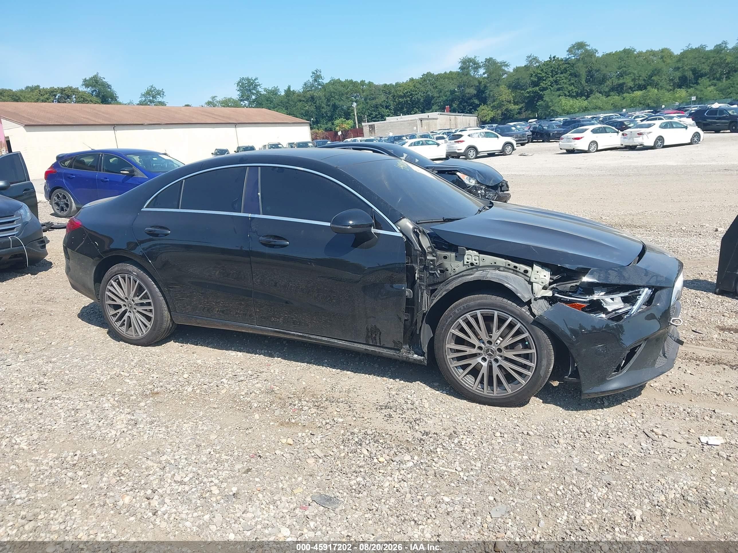 2020 Mercedes-benz Cla 250 4matic Черный vin: WDD5J4HB8LN079432